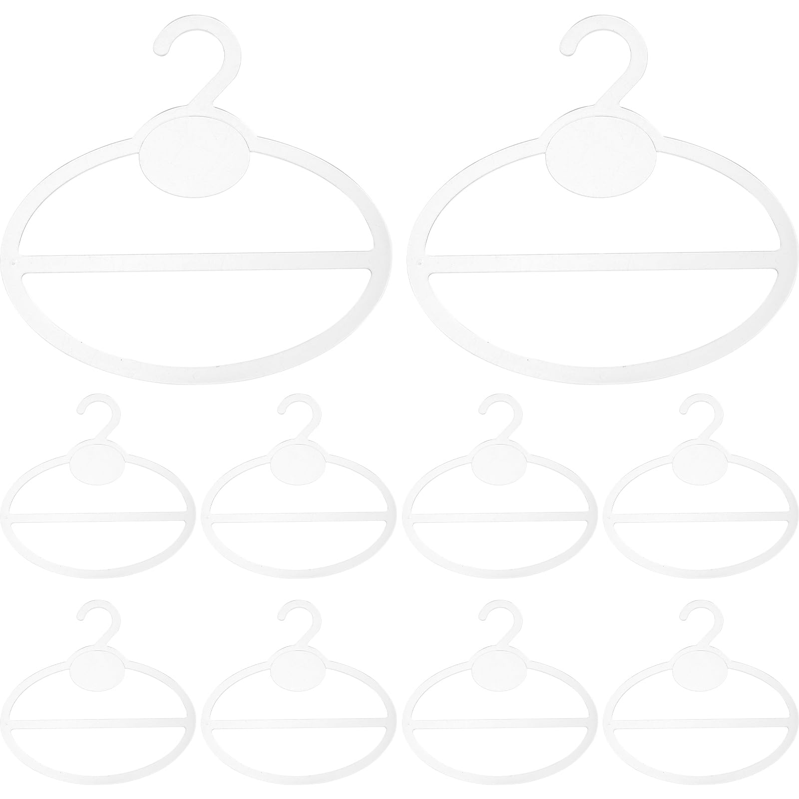 10-Piece Round Scarf Hanger Set - Space-Saving Scarf Rack, Coat Hook & Necktie Organizer for Closet & Home Storage | Perfect for Organizing Scarves, Ties, Belts & Accessories