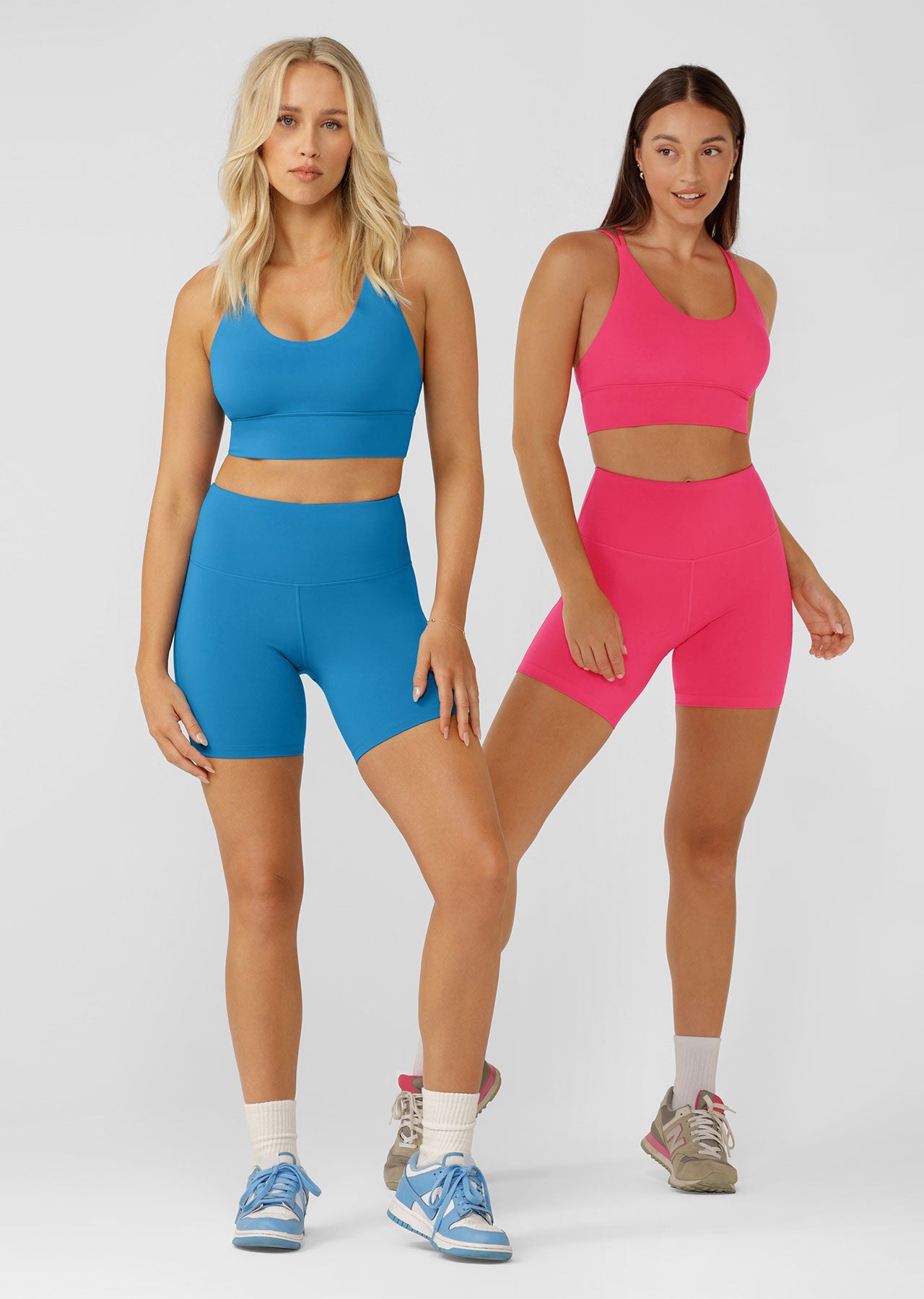 Lotus Longline Sports Bra for Women - High Support, Breathable, Cornflower Blue - Perfect for Yoga, Running & Gym Workouts