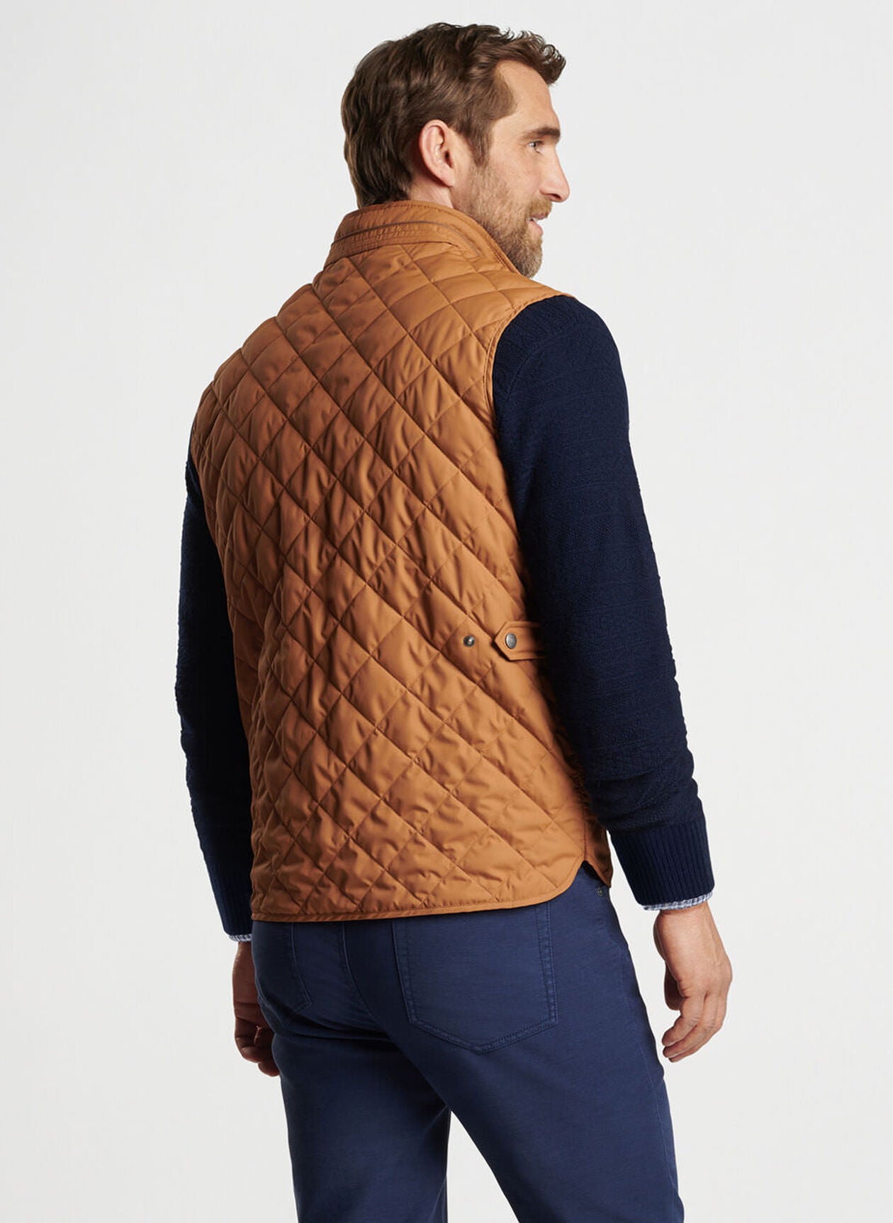 PETER MILLAR ESSEX VEST | Men's Lightweight Quilted Down Vest | Water-Resistant Winter Jacket for Outdoor Activities & Casual Wear
