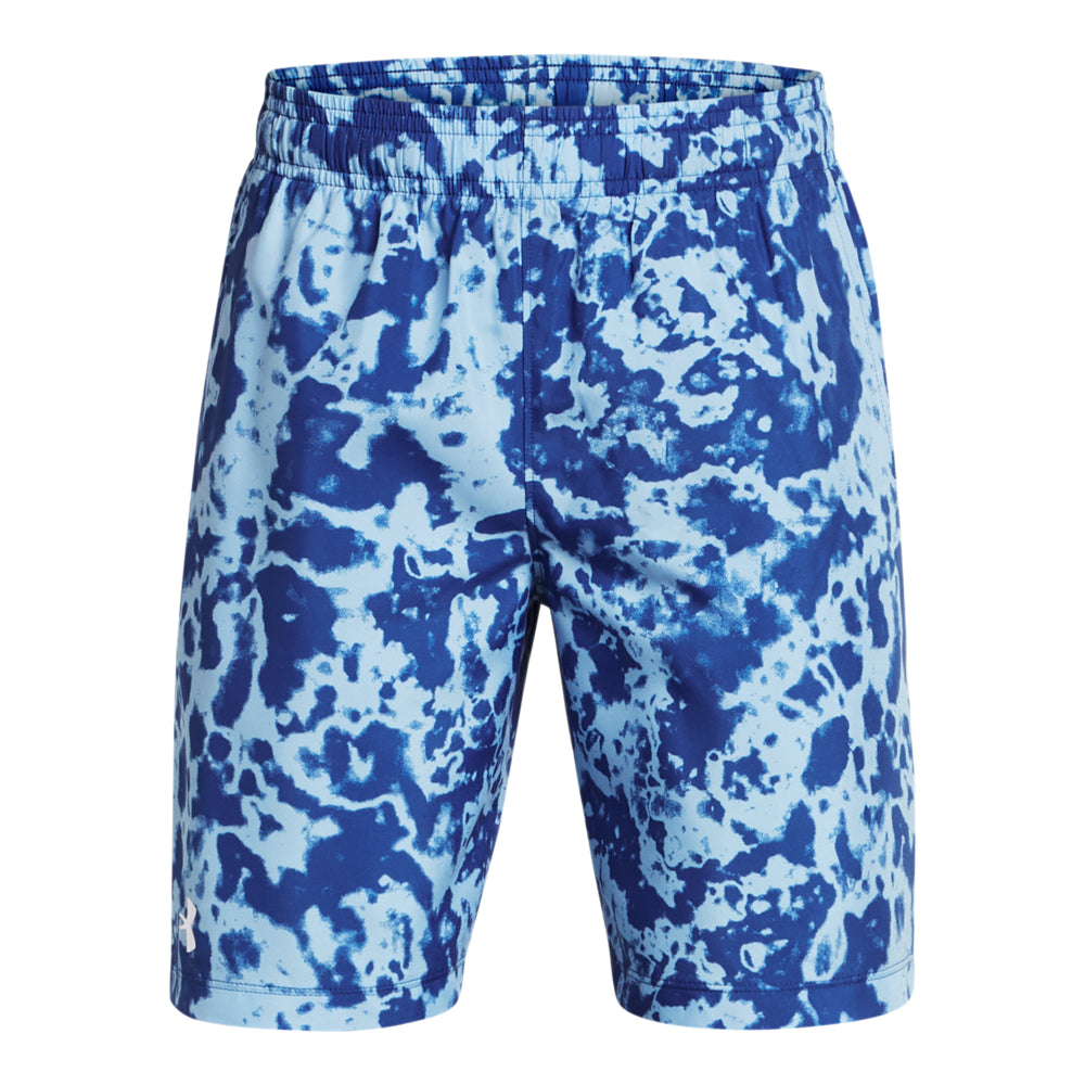 Boys' Under Armour Youth Woven Printed Athletic Shorts - Lightweight Breathable Workout & Basketball Shorts for Kids - Perfect for Sports, Gym, and Casual Wear