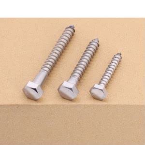 1/4 x 2 Inch Hex Lag Screws Bolts - 15 Pack, 304 Stainless Steel 18/8, Hexagon Head Wood Screws for Heavy Duty Applications Like Deck, Fence, Floor, and Outdoor Furniture