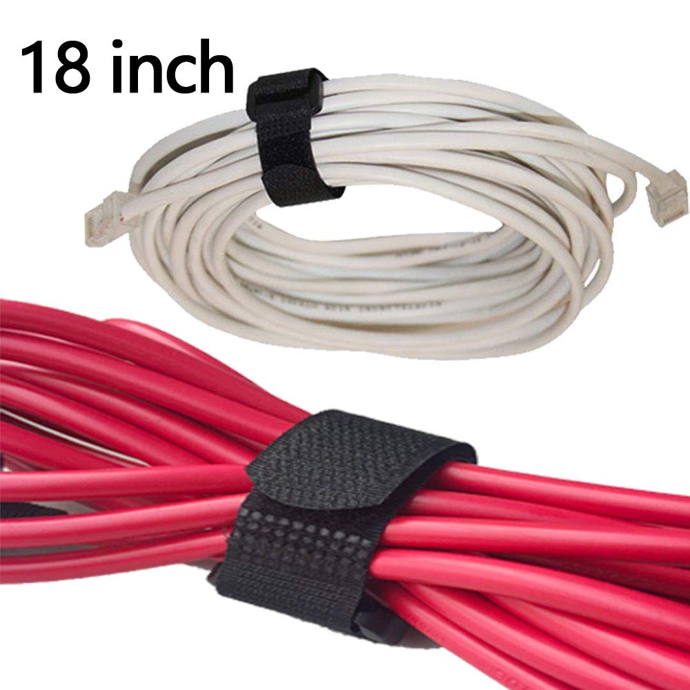 16-Pack Reusable Hook & Loop Straps (18-36