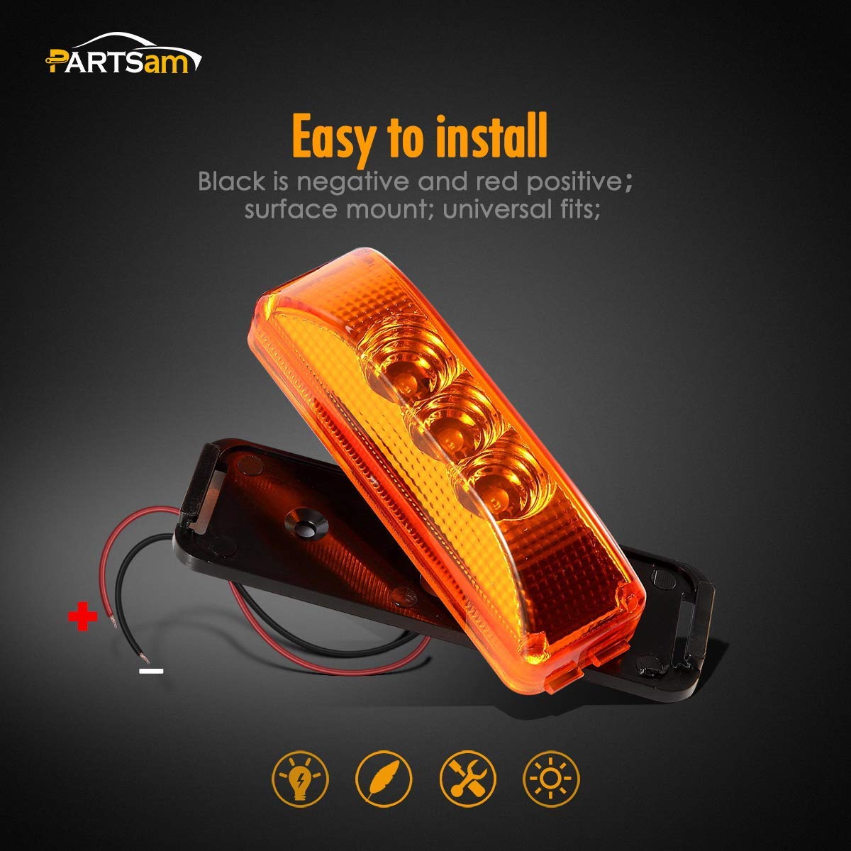 Partsam 12V LED Trailer Light Kit - 14.17