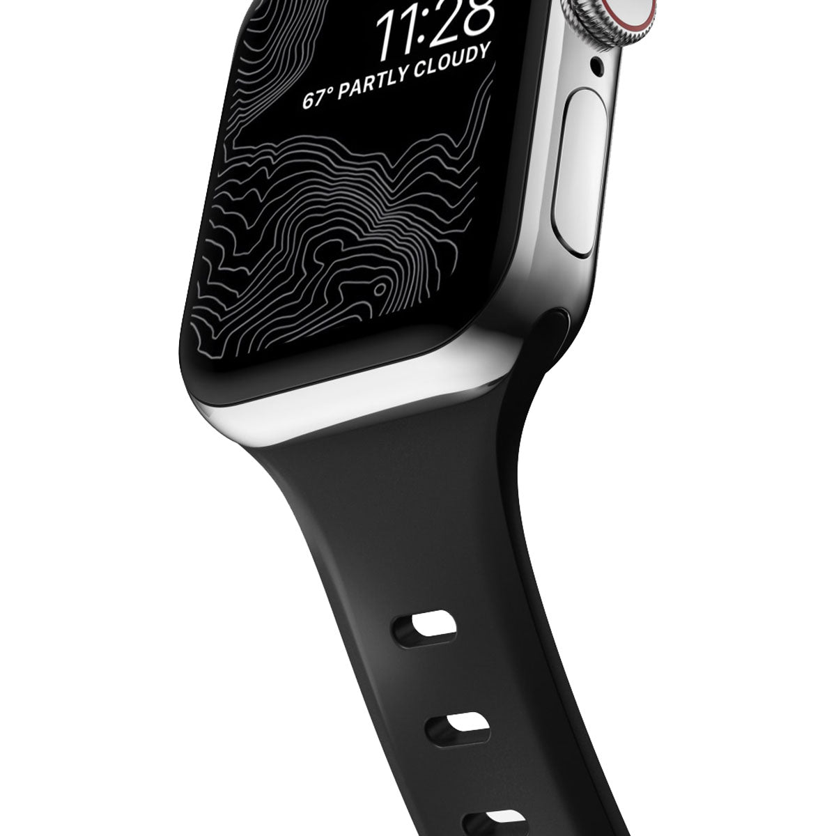 Nomad Sport Slim Band for Apple Watch 40mm/41mm - Premium Durable Black Strap for Workouts & Everyday Wear