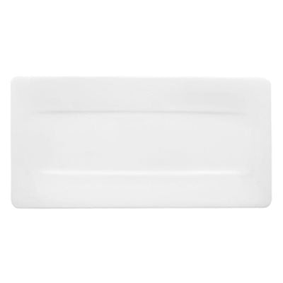 Villeroy & Boch Modern Grace 17.5 x 9 Inch White Porcelain Rectangle Plate - Elegant Dinnerware for Fine Dining & Entertaining