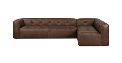 Reversible Corner Sectional Sofa - Modern L-Shaped Couch with Reversible Chaise for Living Room, Family Room & Small Spaces - Soft Fabric Upholstery & Comfortable Seating - Perfect for Apartments, Lofts & Home Theater
