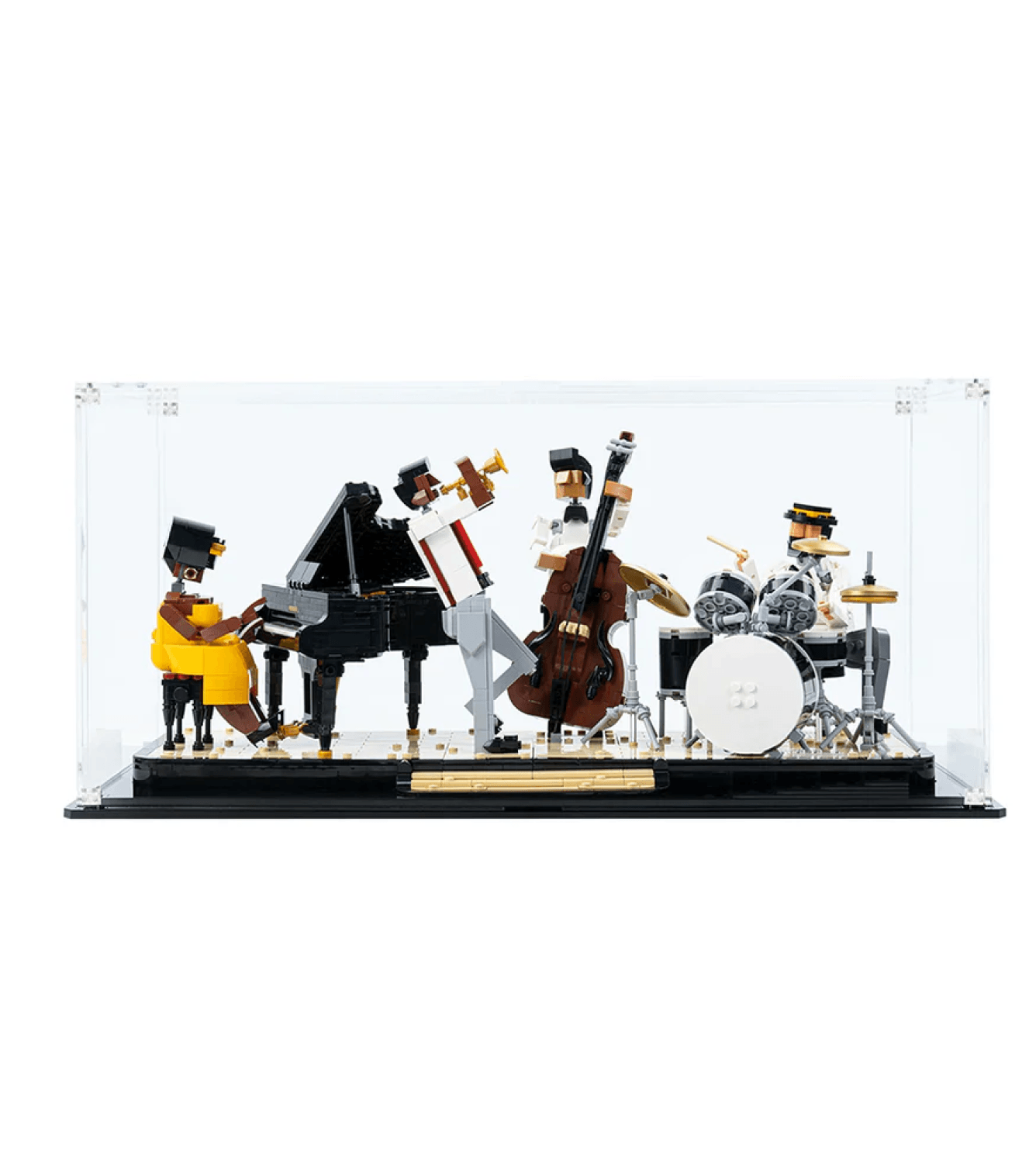 LEGO 21334 Ideas Jazz Quartet Display Case - Premium Acrylic Showcase for LEGO Jazz Band Set - Perfect for Home Decor, Office Display & Collector's Showcase
