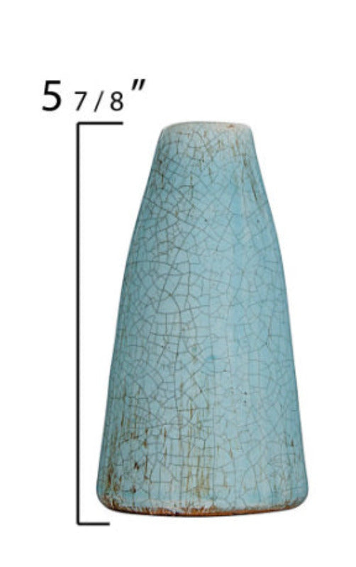Handmade Green & Blue Terracotta Vases - Decorative Plant Pots for Home & Garden Decor - Perfect for Succulents, Flowers & Indoor Plants