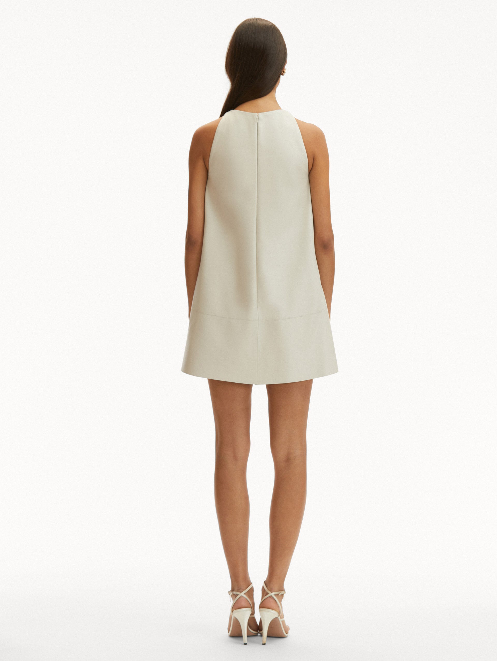 English Rose Cutout Leather Dress - Elegant Vintage Style for Women | Perfect for Evening Parties, Date Nights & Special Occasions