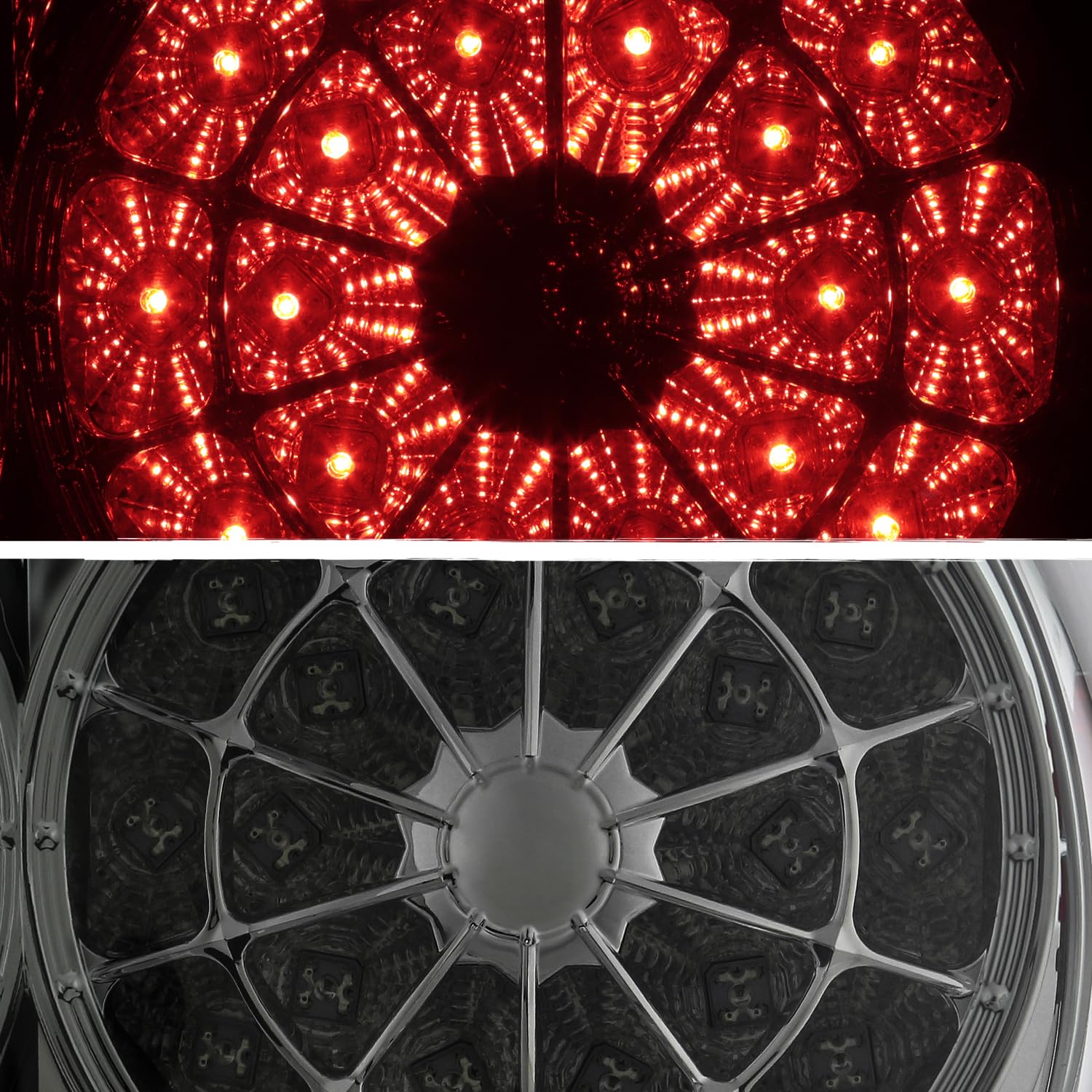 AKKON Red Smoke LED Tail Lights Brake Lamps Replacement Pair for 2007-2013 Toyota Tundra - Enhance Safety & Style for Night Driving & Off-Road Adventures