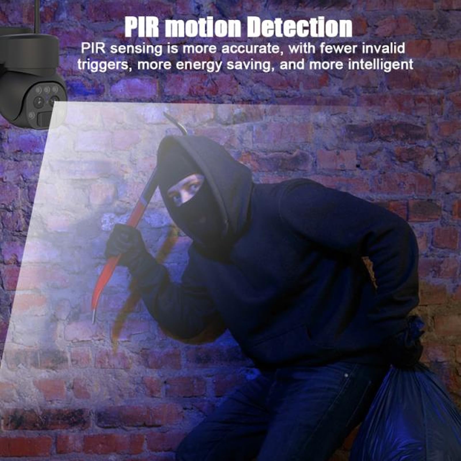 Goshyda 4G LTE Solar Security Camera Outdoor, 355° Panoramic HD Dual Lens Home Surveillance System with 12X Zoom, Motion Detection & 2-Way Audio - Ideal for Europe Home & Business Security Monitoring