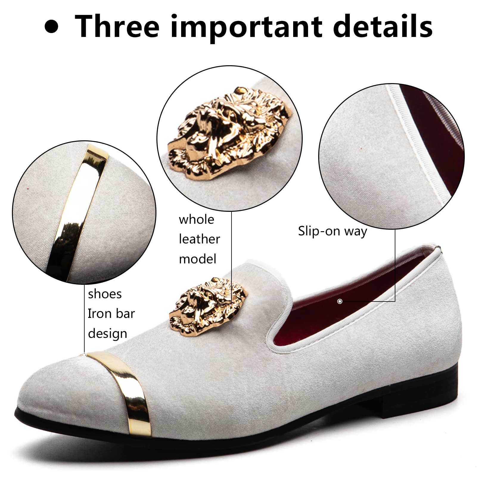 Meijiana Men's Classic Luxury Loafers - Premium Leather Dress Shoes for Wedding, Business & Formal Occasions