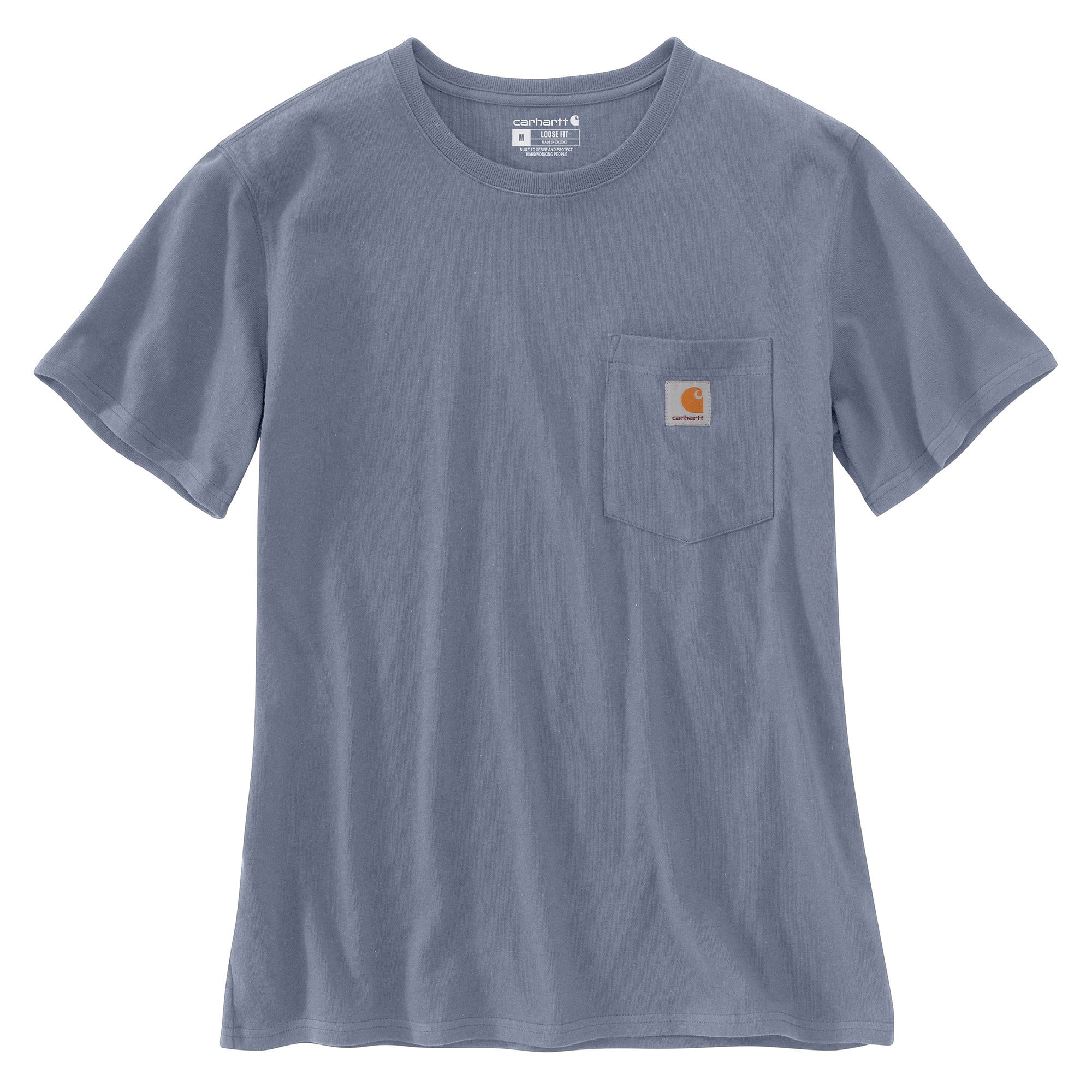 Carhartt Women's Short Sleeve Pocket T-Shirt - Wisteria Heather | Durable Workwear & Casual Comfort for Everyday Wear