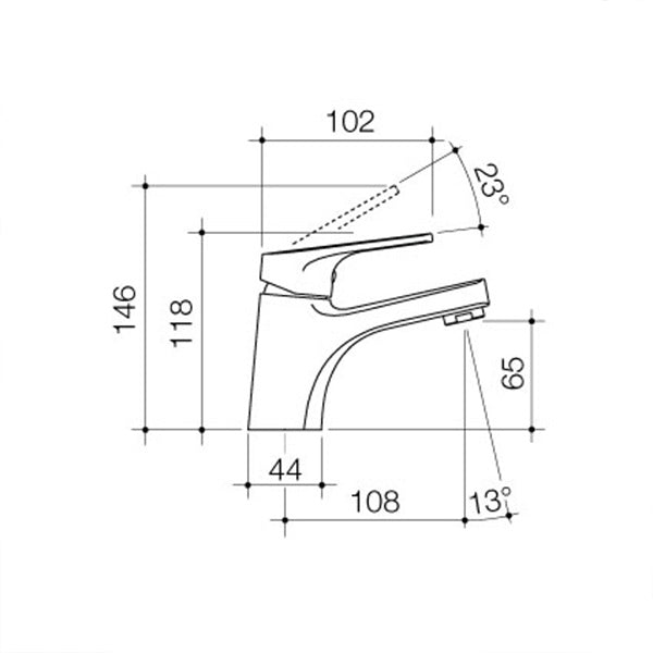 Dorf Kip Basin Mixer - Modern Bathroom Faucet for Sink, Single Hole or 3-Hole Installation, Matte Black Finish - Perfect for Home, Hotel, and Commercial Use
