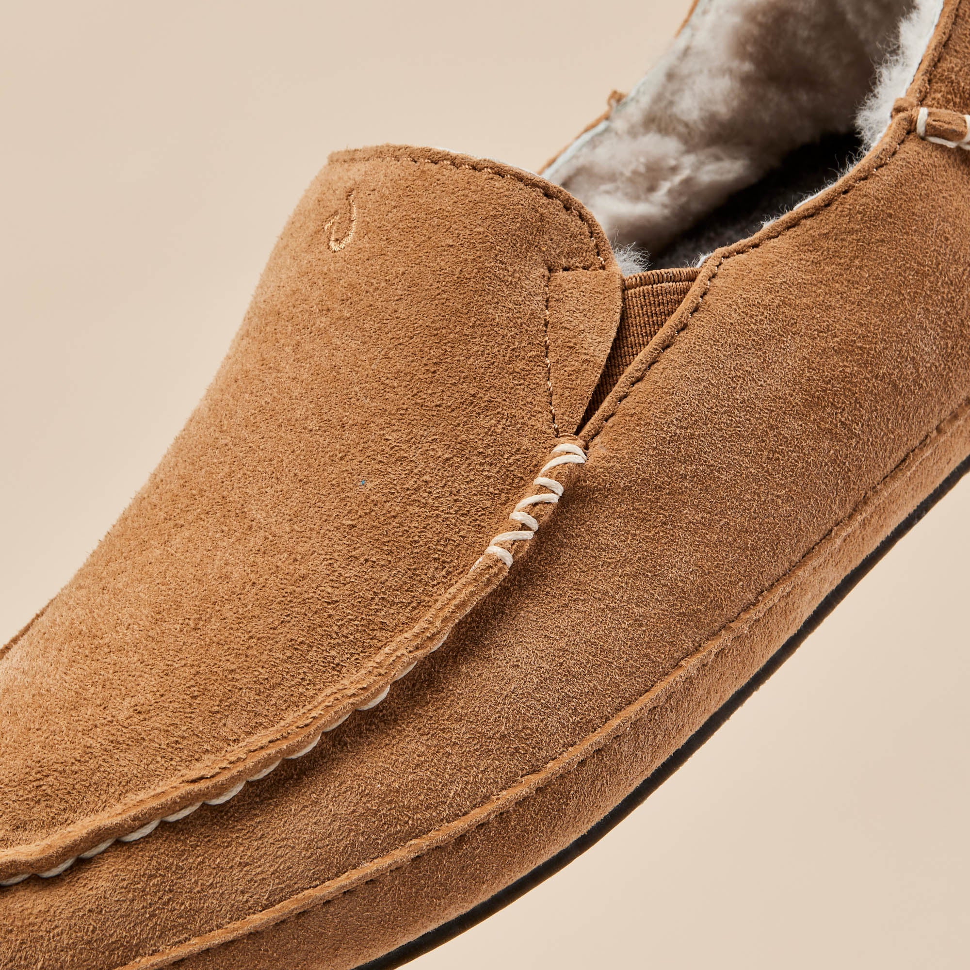 Nohea Slippers for Women - Comfortable Tan Leather House Shoes - Perfect for Indoor, Outdoor & Travel Use
