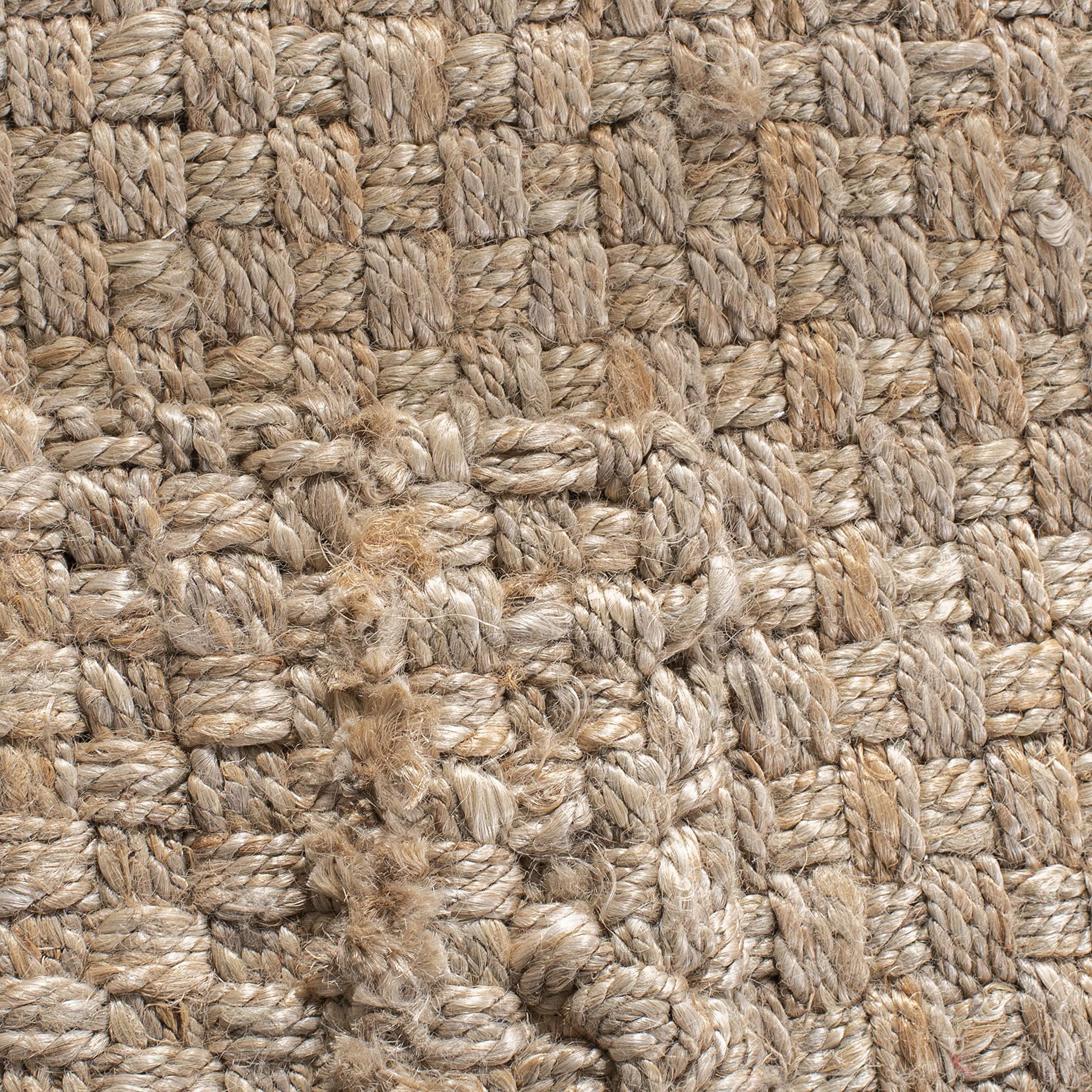 SAFAVIEH Natural Fiber Collection 6'x6' Square Handmade Jute Area Rug - NF268A Farmhouse Style Natural Fiber Rug for Living Room, Bedroom & Boho Decor