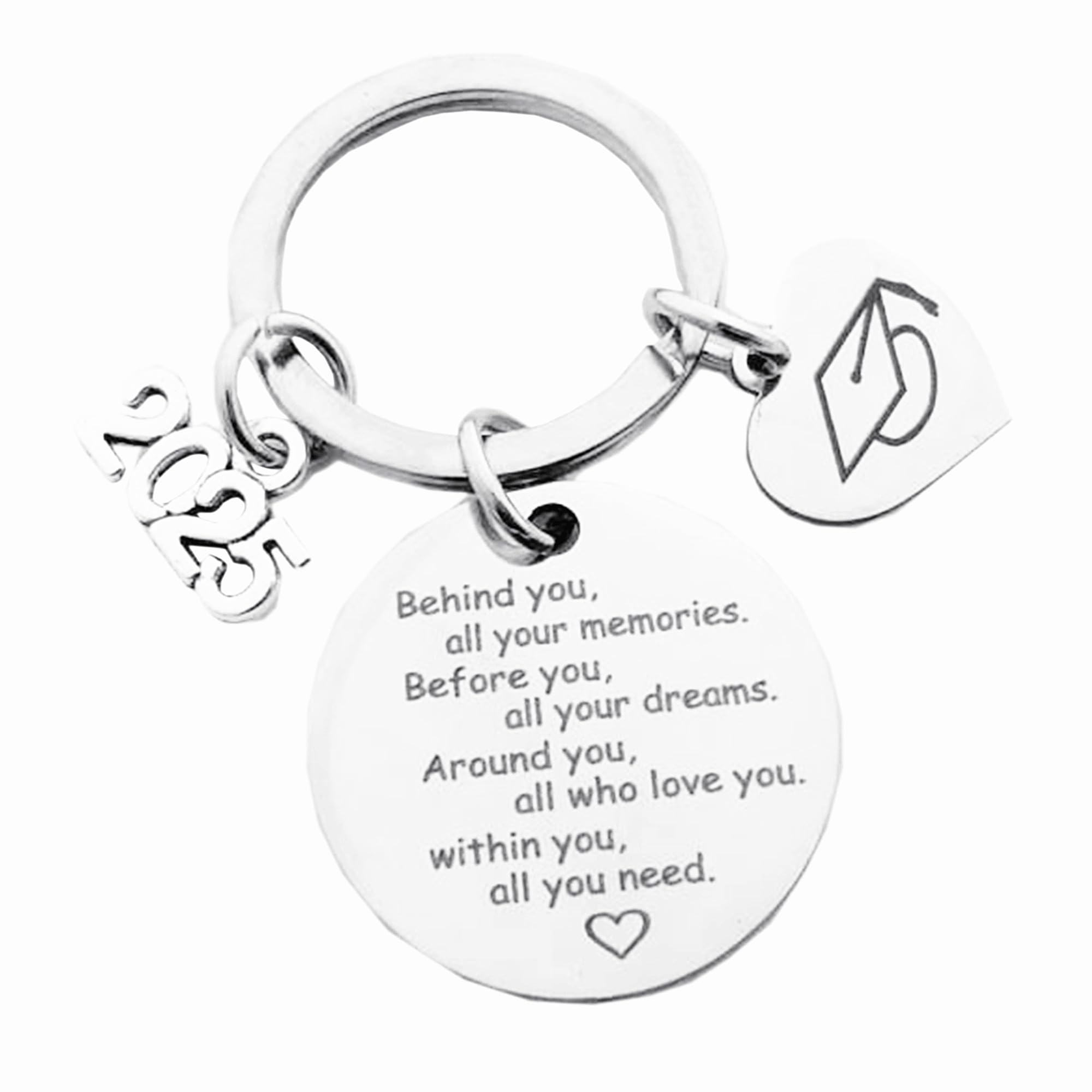 2025 Graduation Keychain - Best Friends Gift for Her, Him, Friends & Classmates | Perfect High School & College Graduation Present for 2025 Grads