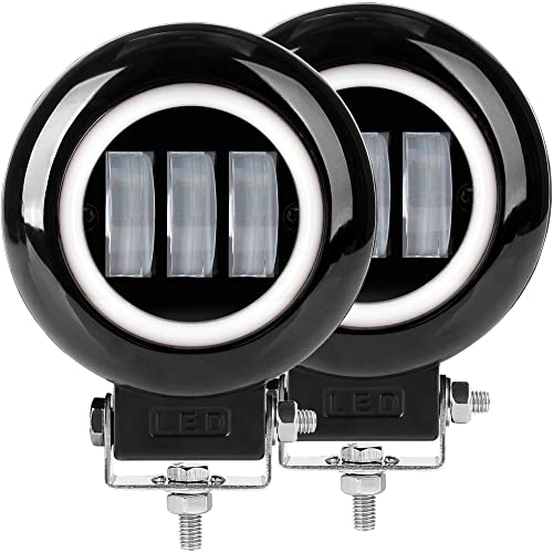 2x 5'' 30W Round White