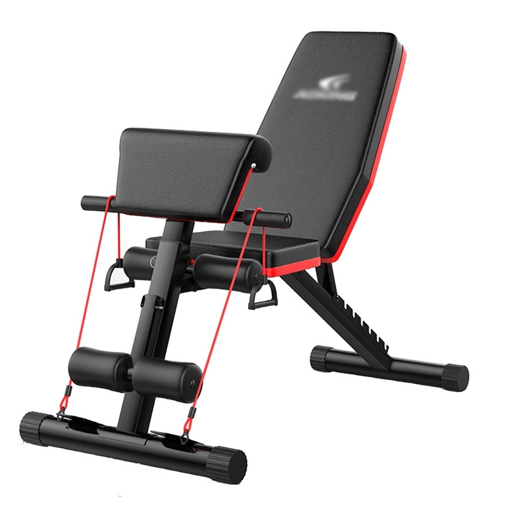 Premium Adjustable Dumbbell Bench for Home Gym - Multifunctional Weight Bench for Sit-ups, Ab Workouts & Strength Training - Black Fitness Chair (30x102x130cm) - Perfect for Home Workouts, CrossFit & Bodybuilding
