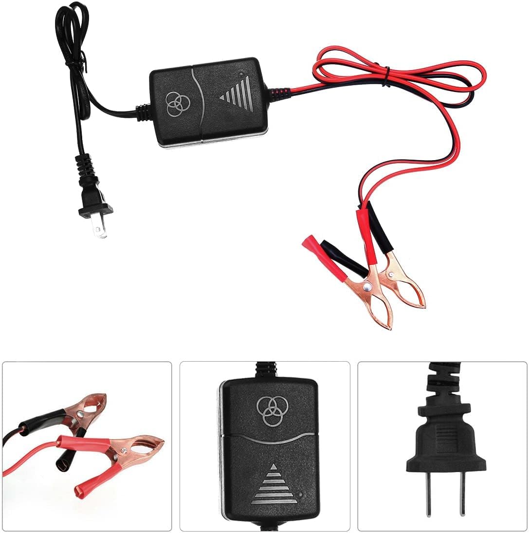 12V 1A Car Battery Charger & Maintainer - Trickle Charger for Cars, Trucks, SUVs, RVs, Boats, Motorcycles, ATVs & Riding Mowers (1 Pack) - Perfect for Winter Storage & Long-Term Vehicle Maintenance