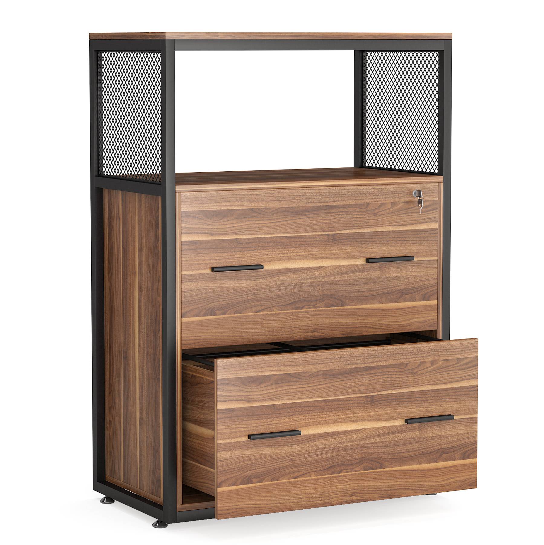 2-Drawer File Cabinet with Lock - Letter/Legal/A4 Size Metal Filing Cabinet for Office, Home, or School Organization