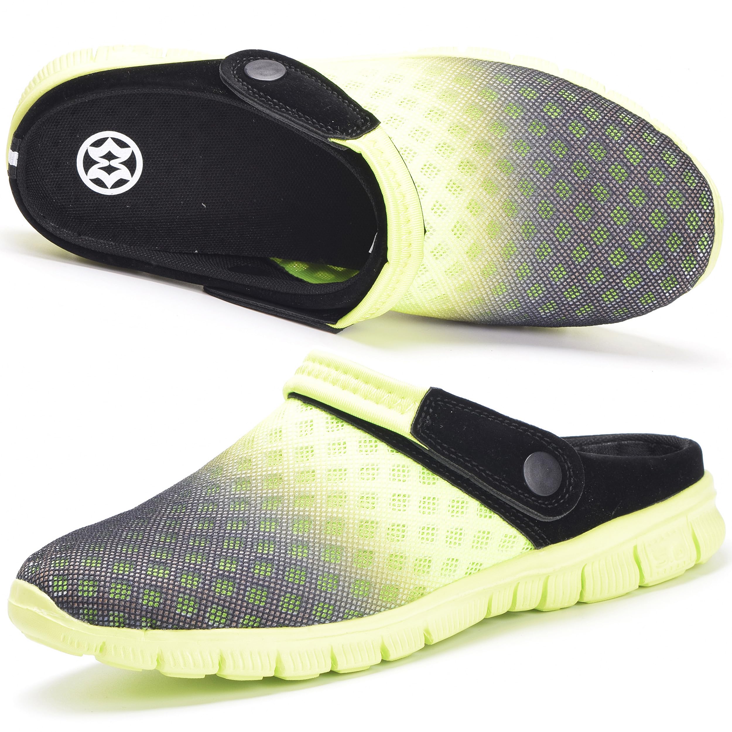 **HSYOOES Unisex Breathable Mesh Garden Clogs - Non-Slip Summer Mules for Men & Women - Outdoor Beach, Pool, and Yard Comfort Sandals**