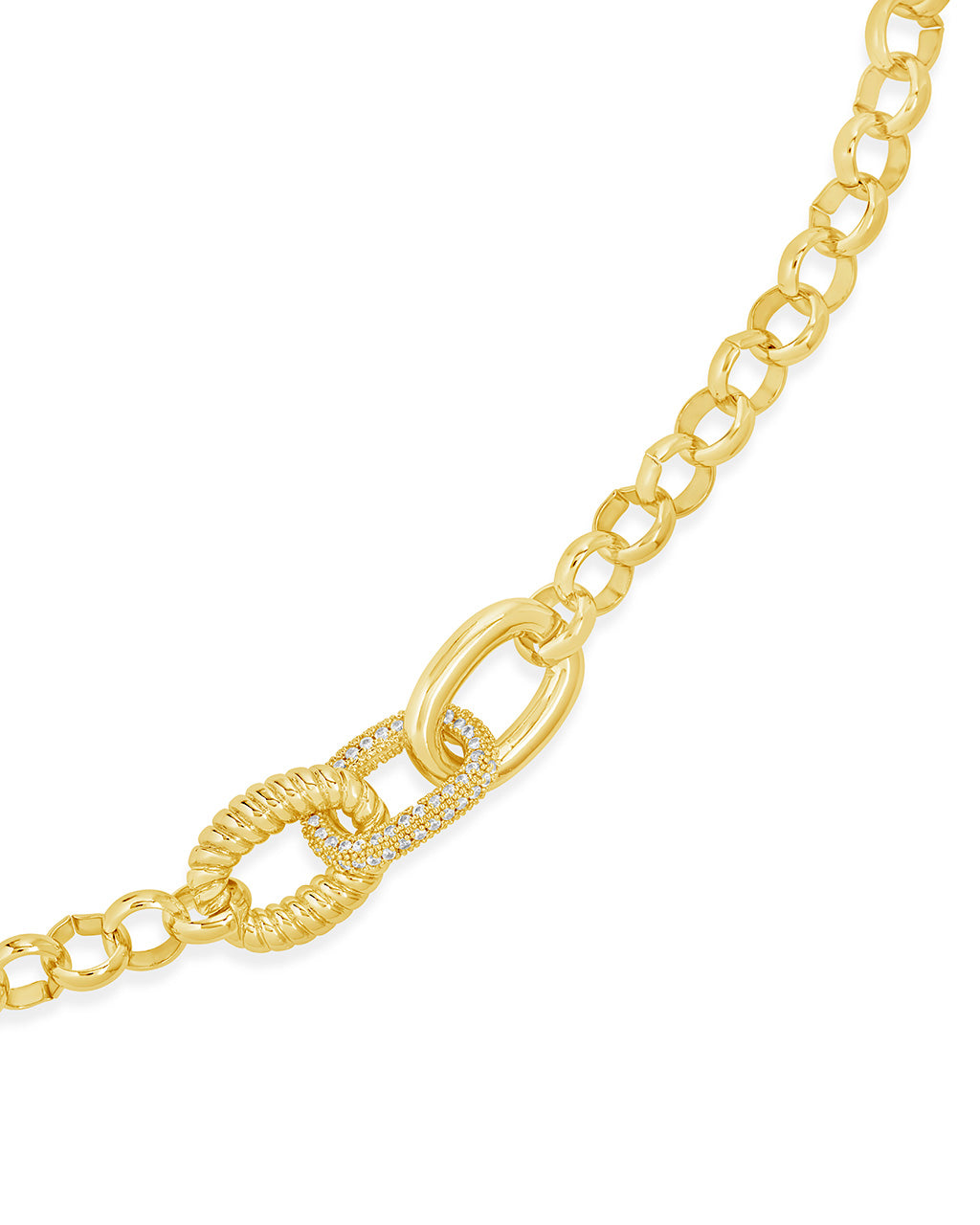 Jaycee CZ Interlocking Chain Bracelet for Women - Elegant Cubic Zirconia Fashion Jewelry Gift for Birthday, Anniversary & Special Occasions