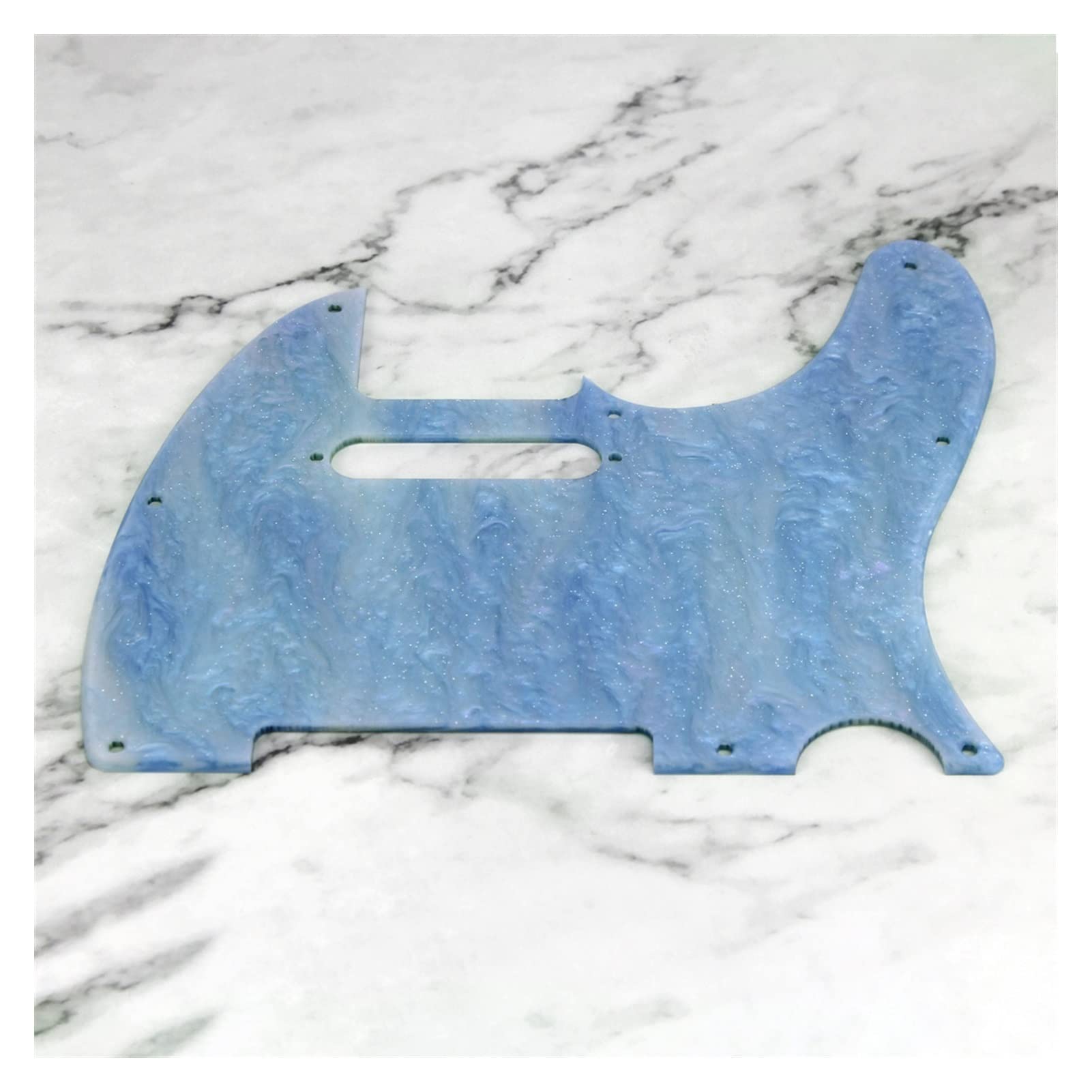 1PC Acrylic Shell Color Guitar Pickguard with Screws for TL Electric Guitar - Replacement Pick Guard (Blue Shell) | Perfect for DIY Guitar Upgrades & Customization