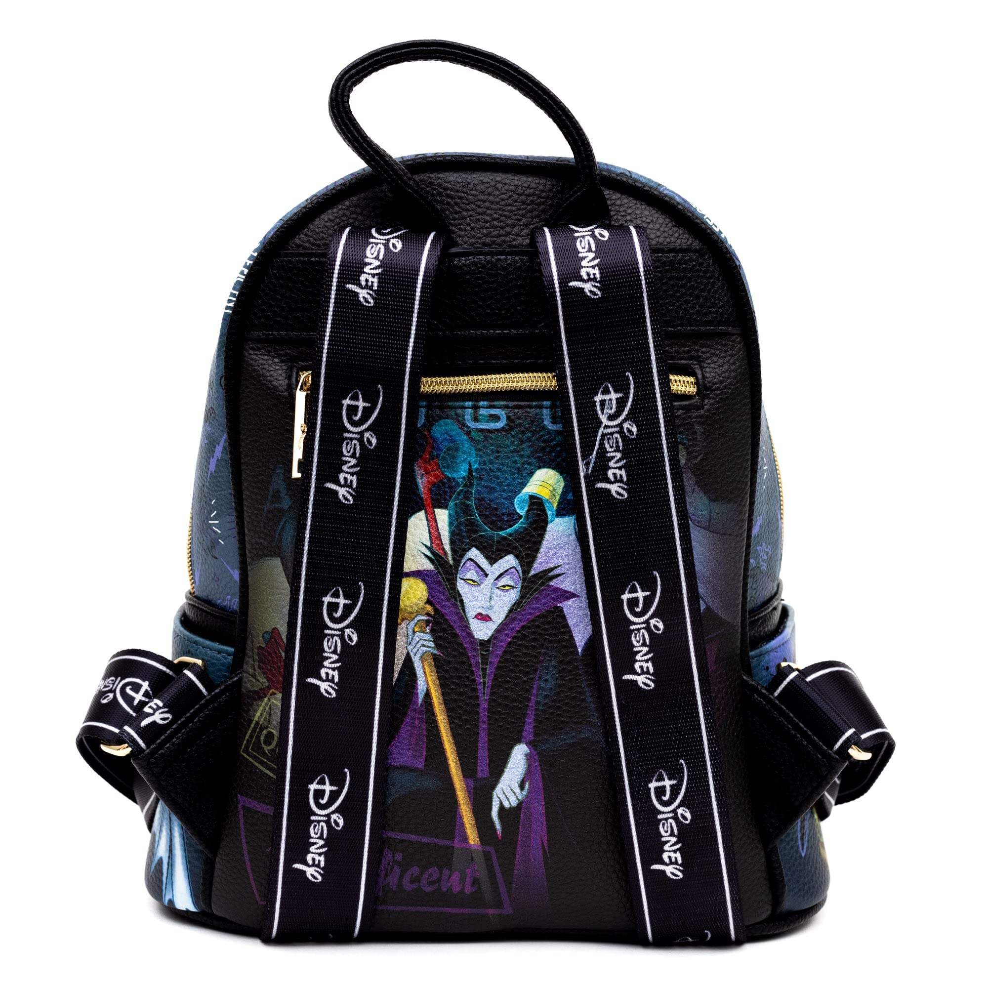Disney Maleficent 11 Inch Vegan Leather Mini Backpack for Women - Stylish Gothic Fashion Accessory for Cosplay, Halloween, and Daily Use