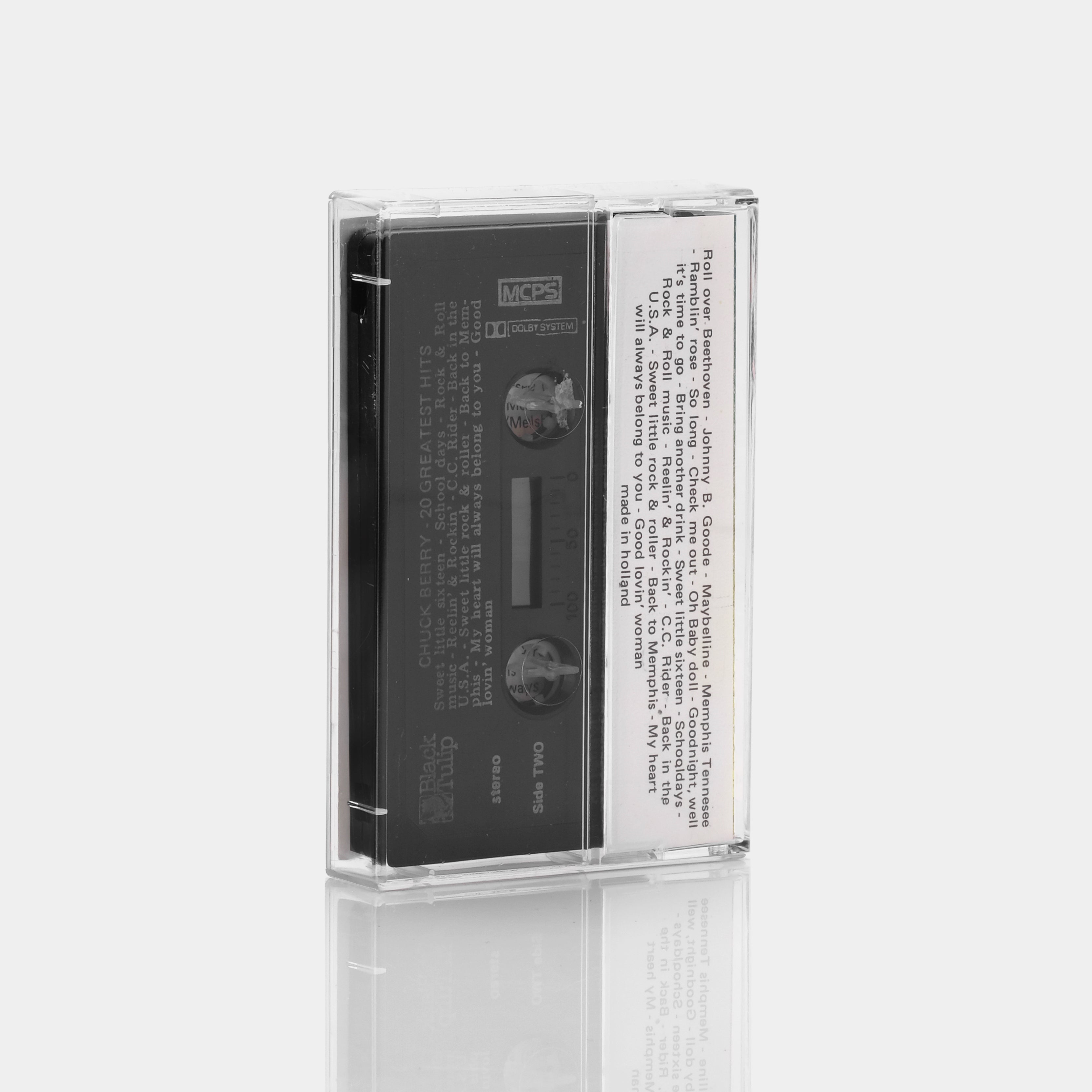 Chuck Berry 20 Greatest Hits Cassette Tape - Classic Rock Music Collection for Vintage Cassette Players & Car Stereo Systems - Perfect for 50s 60s Music Lovers and Retro Enthusiasts