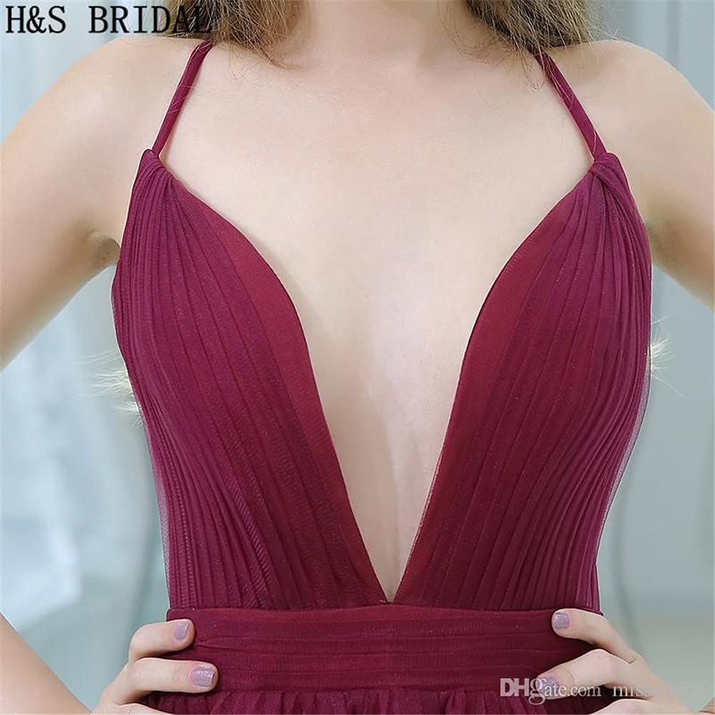 Sexy Women's Deep V-Neck Sleeveless Backless Slip Dress for Party, Ball, Evening Wear & Special Occasions | Elegant Clubwear & Night Out Outfit