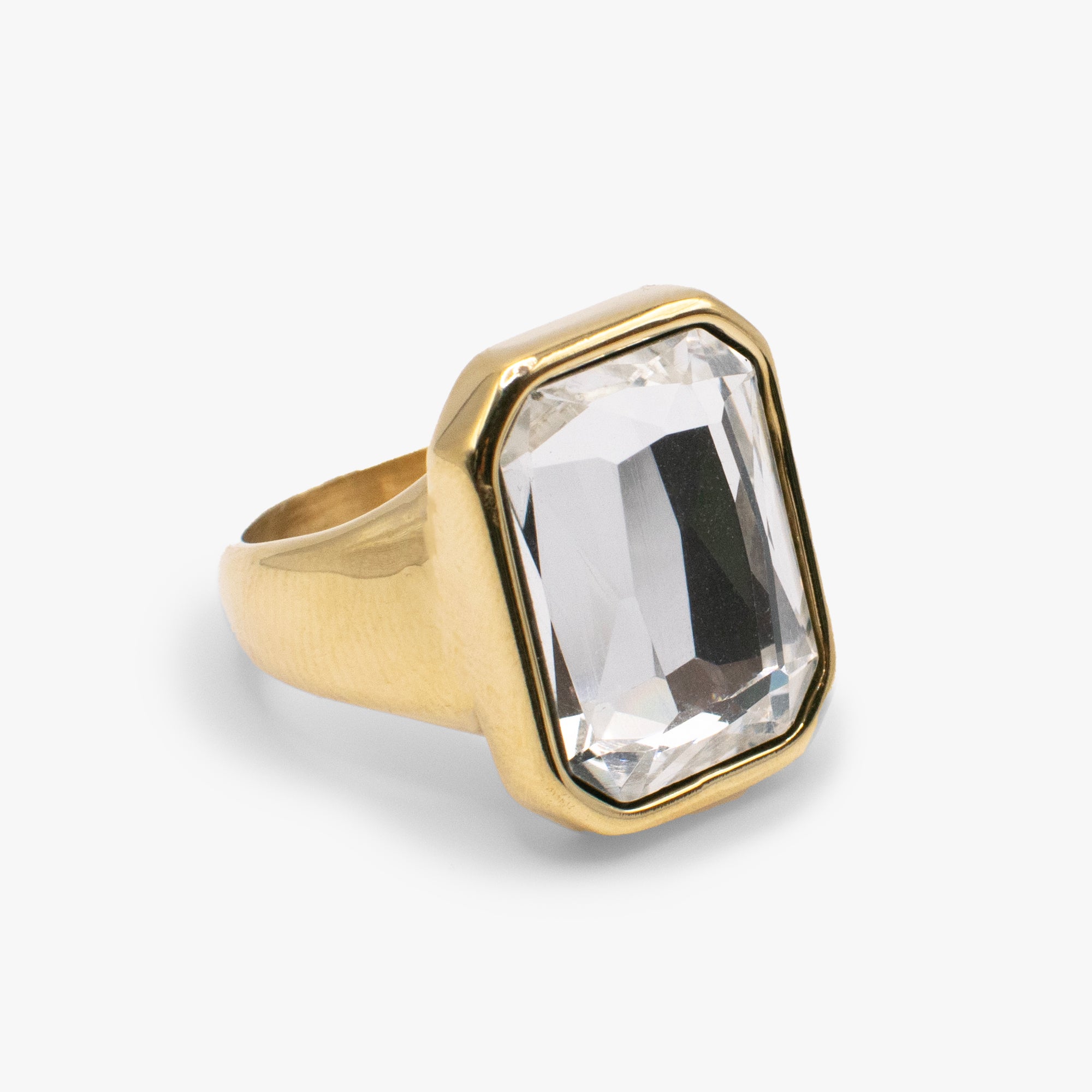 Emerald Cut Crystal Ring - Elegant & Sparkling Jewelry for Women | Perfect for Weddings, Parties & Special Occasions