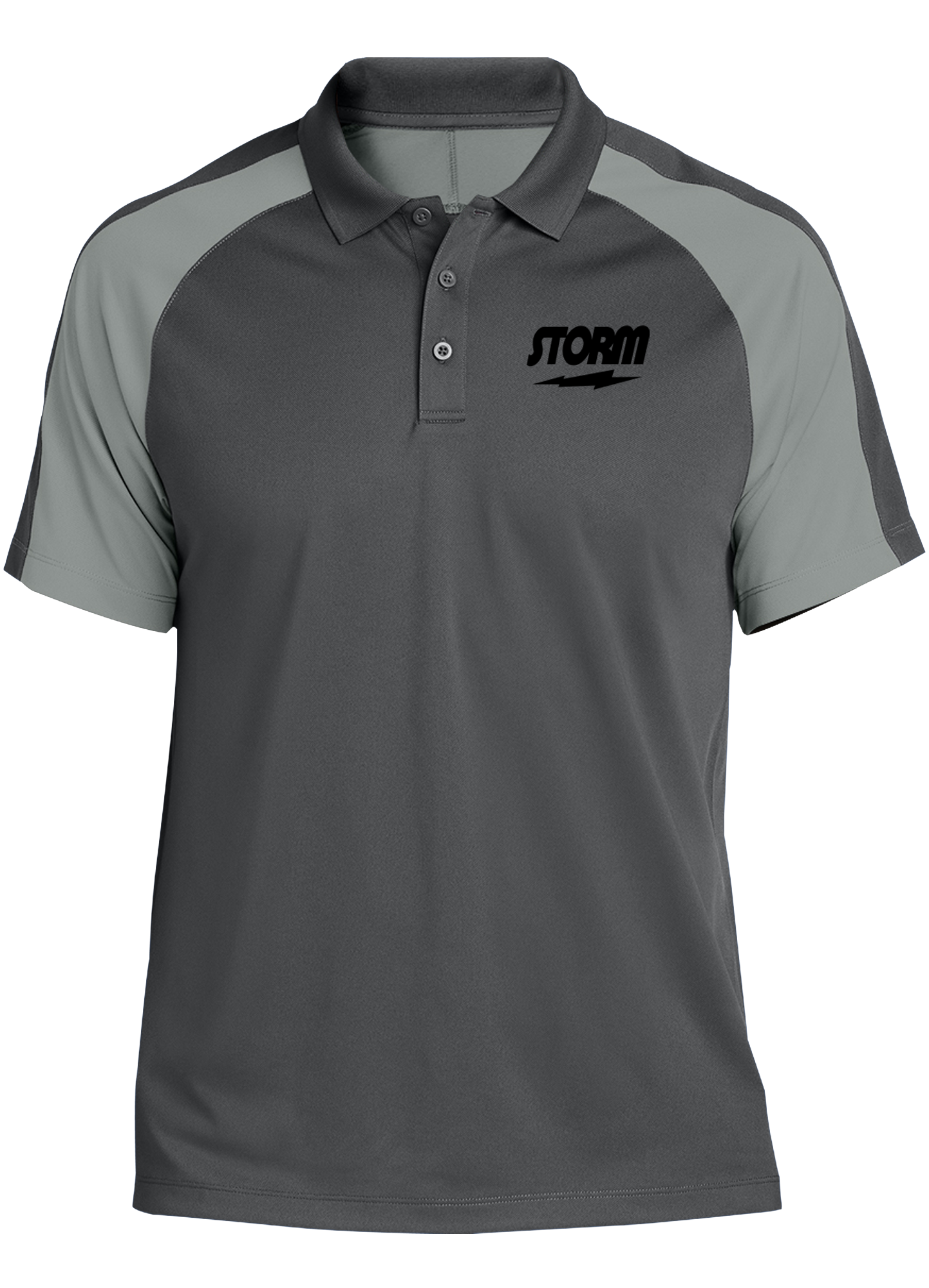 Storm Tournament Performance Polo Shirt - Men's Moisture-Wicking Golf & Tennis Polo - Light Gray - Breathable & Quick-Dry for Sports & Casual Wear