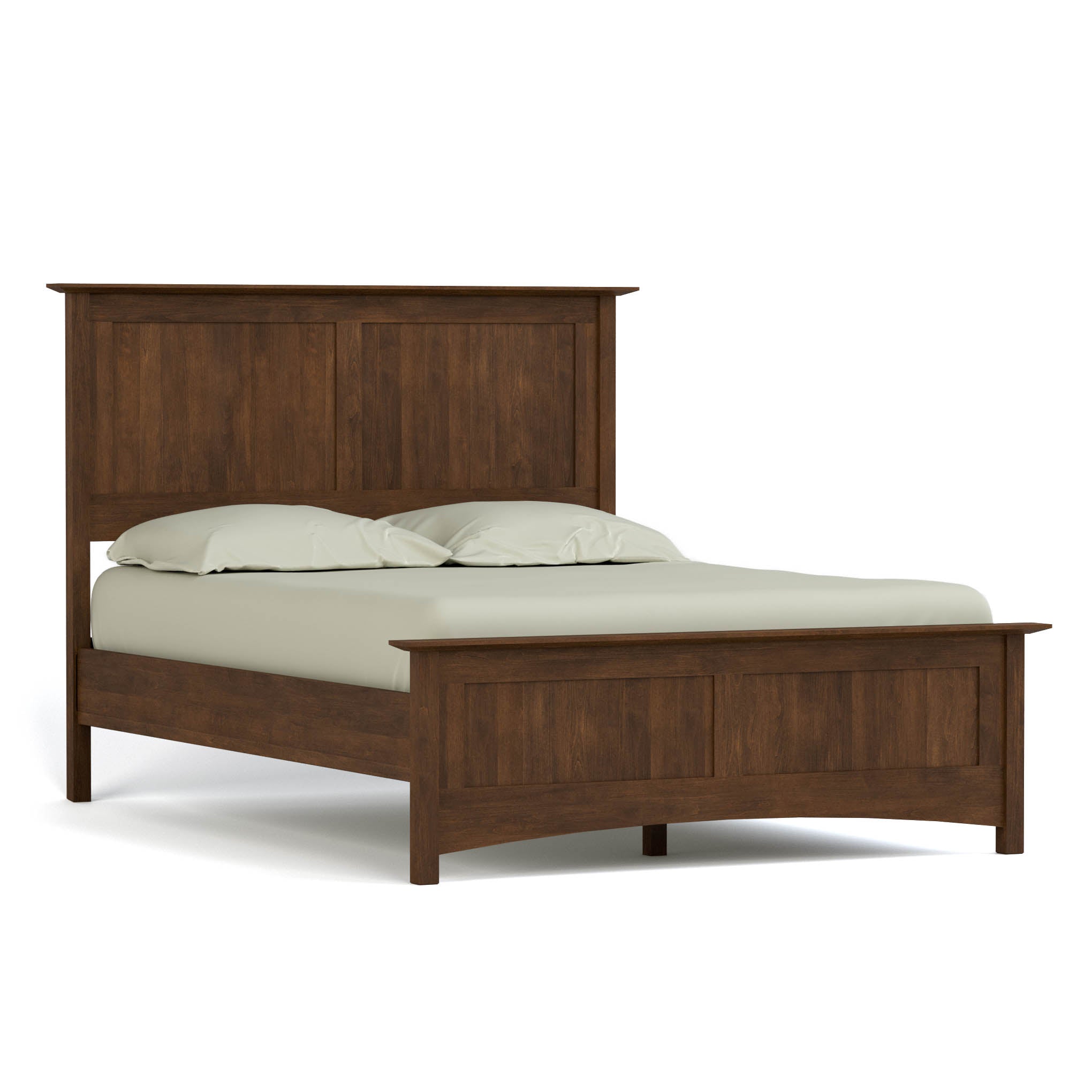 Gable Road Bed Frame - Sturdy Metal Platform Bed with Wooden Headboard - Perfect for Modern Bedrooms & Guest Rooms
