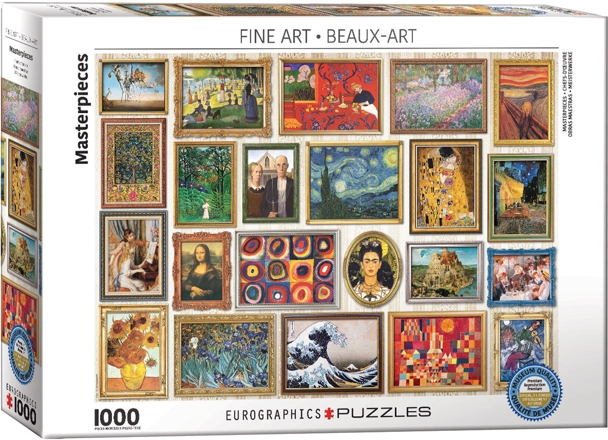 Eurographics 1000-Piece Jigsaw Puzzle - Masterpiece Art Collection for Adults & Teens | Perfect for Family Game Night, Stress Relief & Home Decor