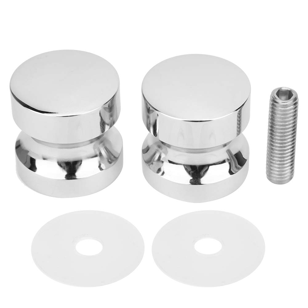 Glass Door Handle - Single Hole Bathroom Door Knob Hardware for Shower, Showcase & Cabinet - Durable Zinc Alloy Construction for Home & Commercial Use