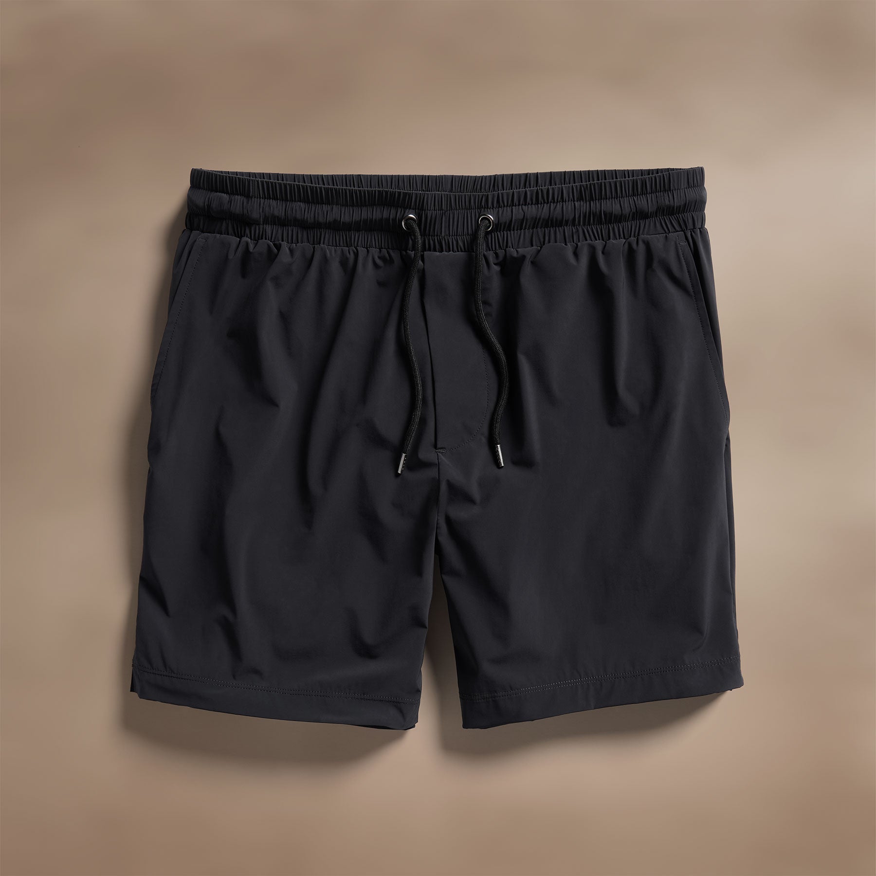 Men's Split Hem Boardshorts - Quick-Dry Swim Trunks for Surfing, Swimming & Beach Wear - Black