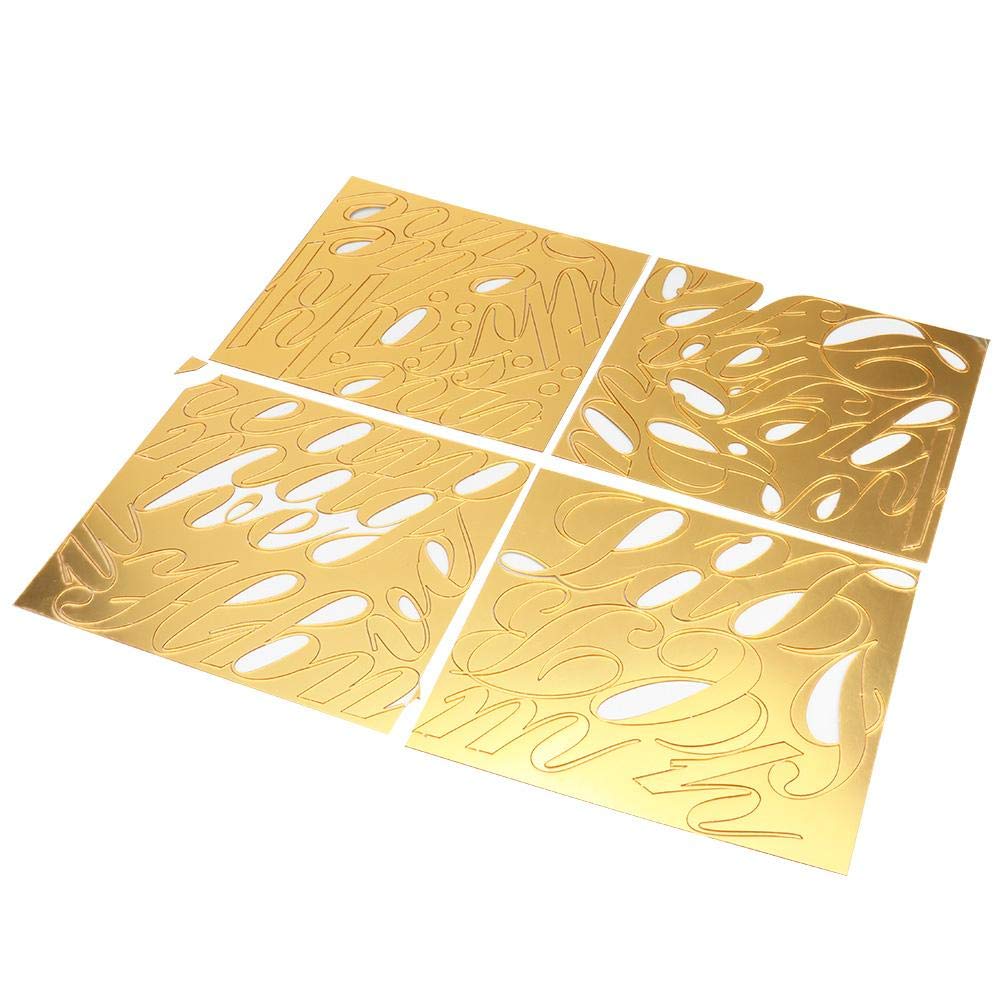 EVTSCAN Self-Adhesive Decorative Mirror Wall Stickers - Gold Peel and Stick Stair Decals for Living Room, Kids Playroom, Dining Area, Hallway & Home Office - Perfect for Home Decor and Wall Accents