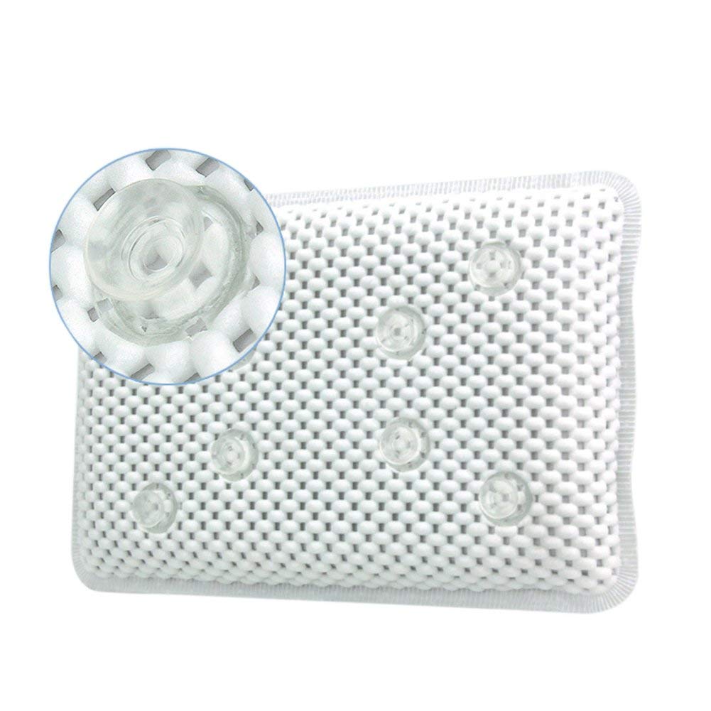 Bathtub Pillow with Suction Cups - Neck Support for Spa & Hot Tub Relaxation