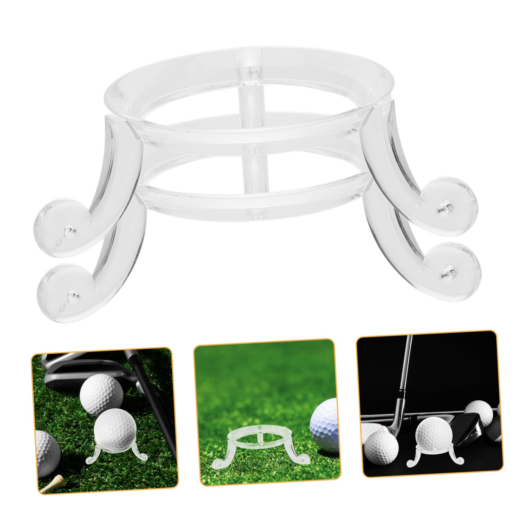 SUPVOX 2 Pack Acrylic Baseball Display Holder - Stylish Ball Stand for Baseball, Softball, Tennis & Golf Balls (5pc x 2) - Perfect for Sports Memorabilia, Trophy Cases & Home Decor