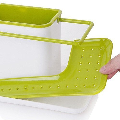 3-in-1 Kitchen Sink Organizer Rack for Dish Soap & Sponge - Bathroom & Kitchen Use