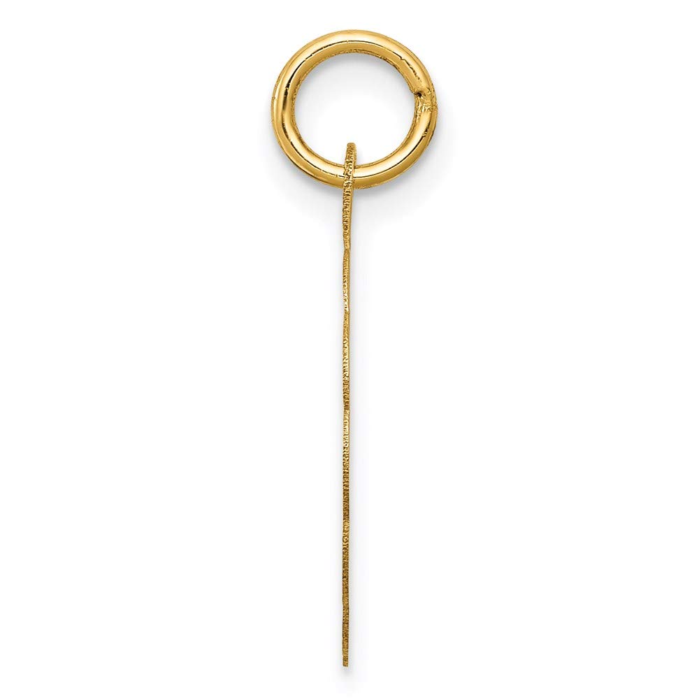 The Black Bow 14k Yellow Gold Love Birds Disc Charm or Pendant, 16mm - Perfect for Anniversary Gifts and Romantic Jewelry