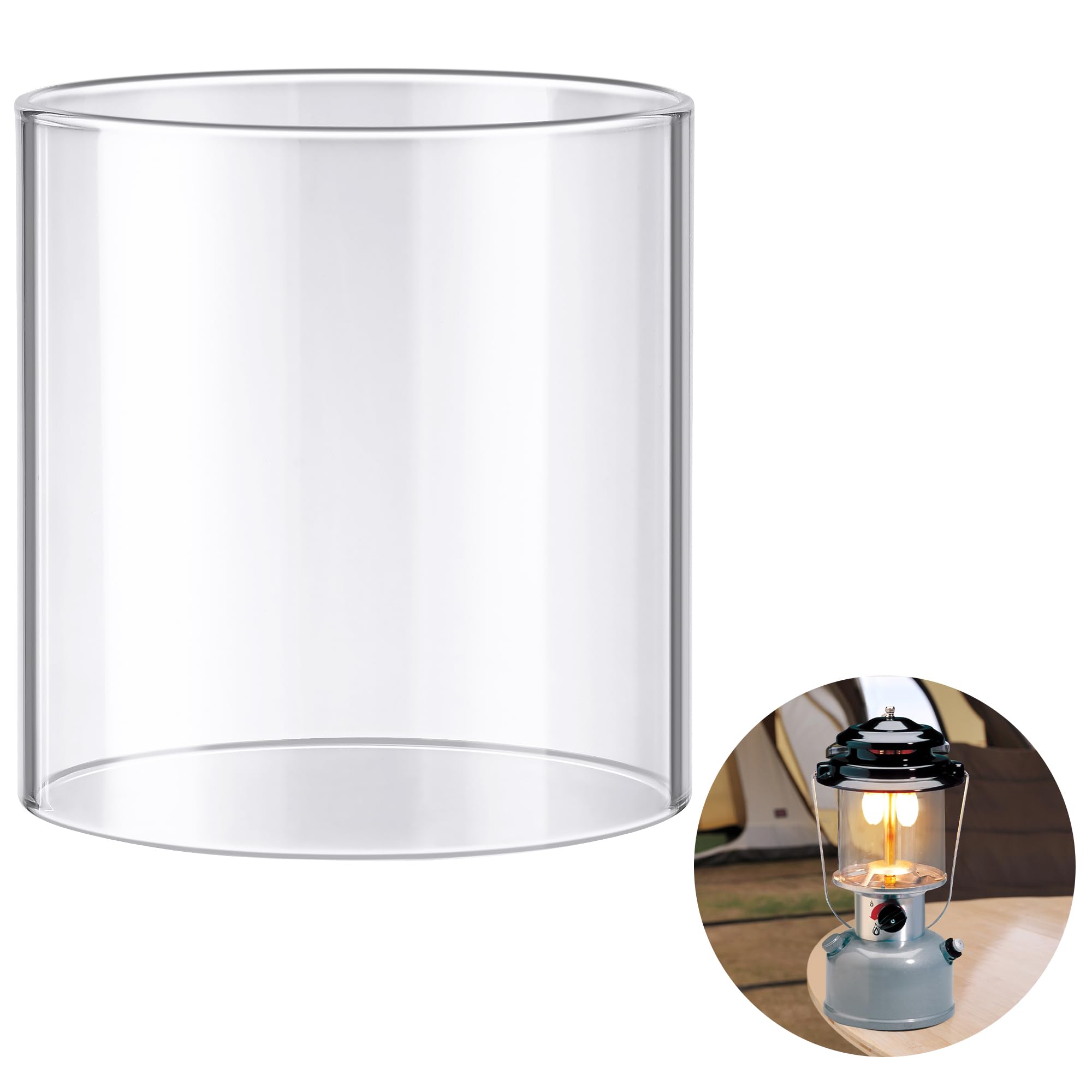 Coleman Lantern Glass Globe Replacement - Clear Propane Lantern Mantles for Outdoor Camping, Hiking & Emergency Lighting - Compatible with Coleman Fueled Lanterns - Durable Reusable Lantern Parts