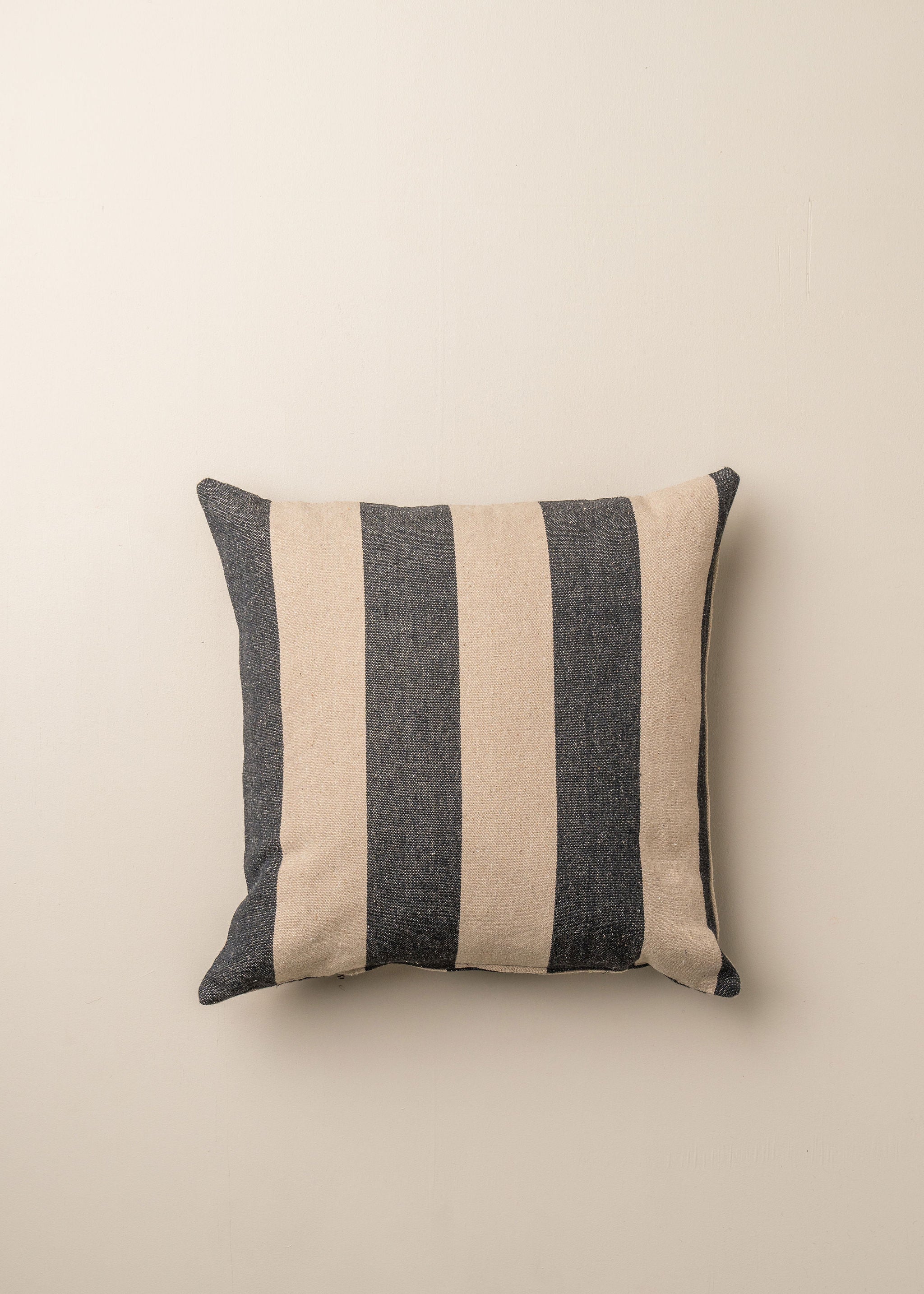 Eco-Friendly Recycled Cotton Striped Square Cushion Cover - Soft & Sustainable Home Decor for Sofa, Bed, or Chair - Perfect for Living Room, Bedroom, or Office