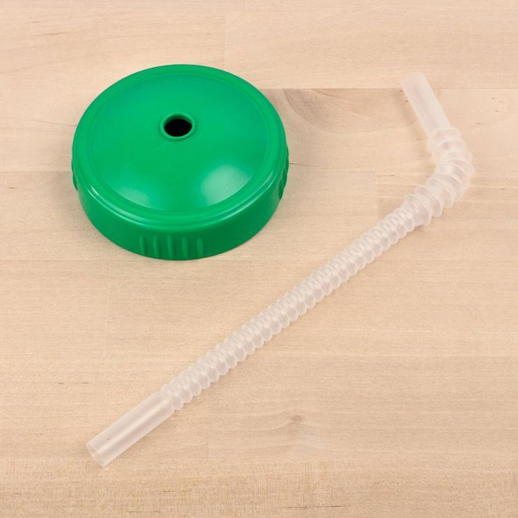 Reusable Play Straw Lid & Straw Set - BPA-Free Silicone Drinking Straws for Kids & Adults - Perfect for Smoothies, Juices, and Cold Beverages at Home, School, or Travel