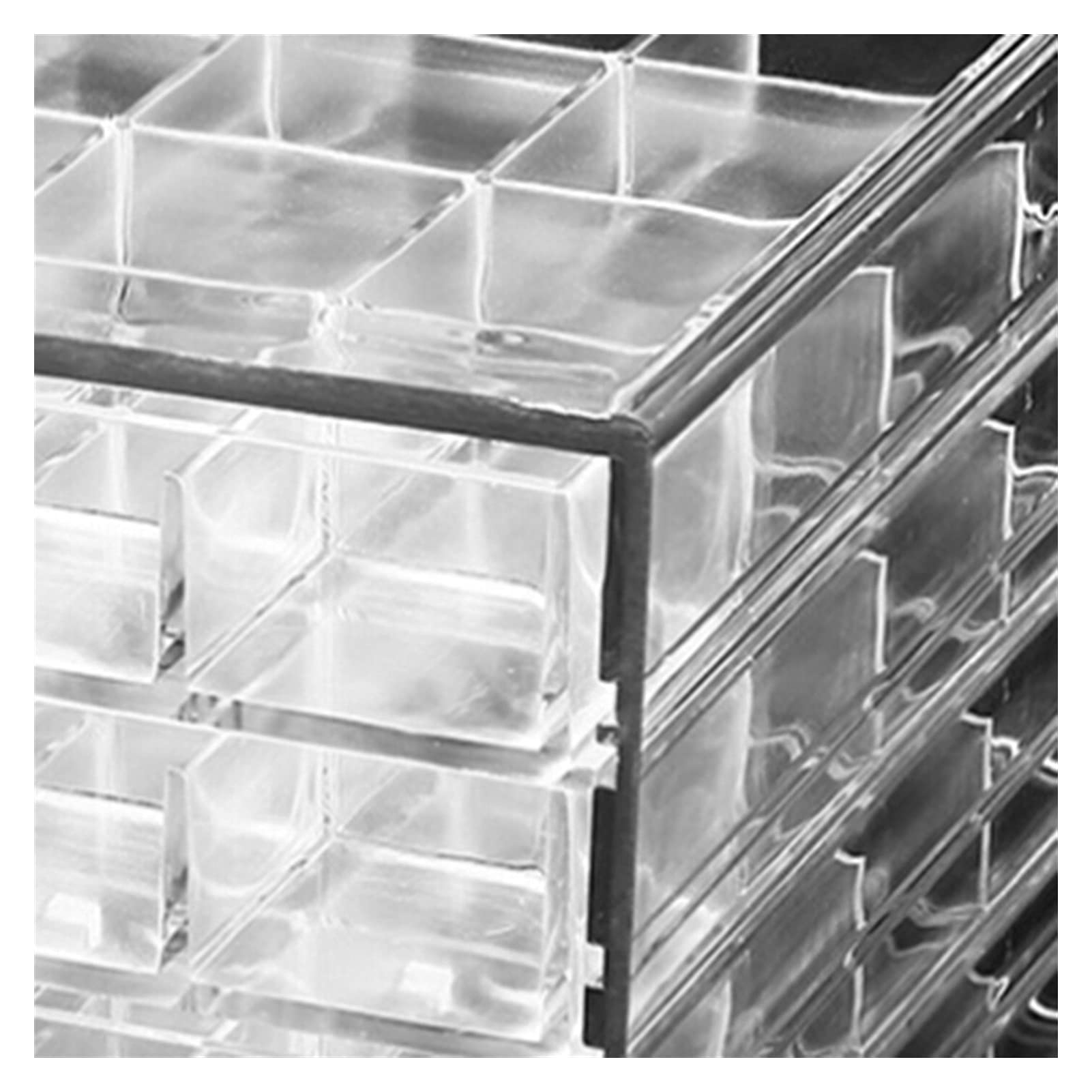 120 Grids Acrylic Makeup Organizer - Cosmetic Storage Box for Lipstick, Jewelry & Beauty Products | Durable Clear Makeup Display Case | Perfect for Vanity, Bathroom & Travel Organization