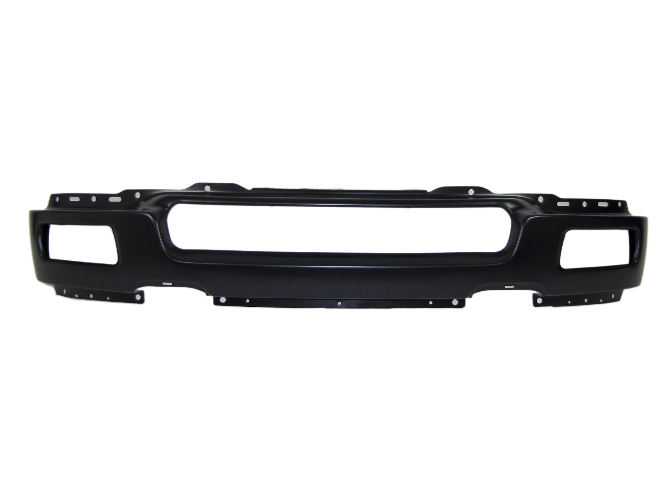 2004-2005 Ford F150 Pickup Truck Front Bumper Face Bar with Fog Light Holes - Heavy Duty Black Replacement (FO1002391) | Perfect for Off-Roading & Truck Customization