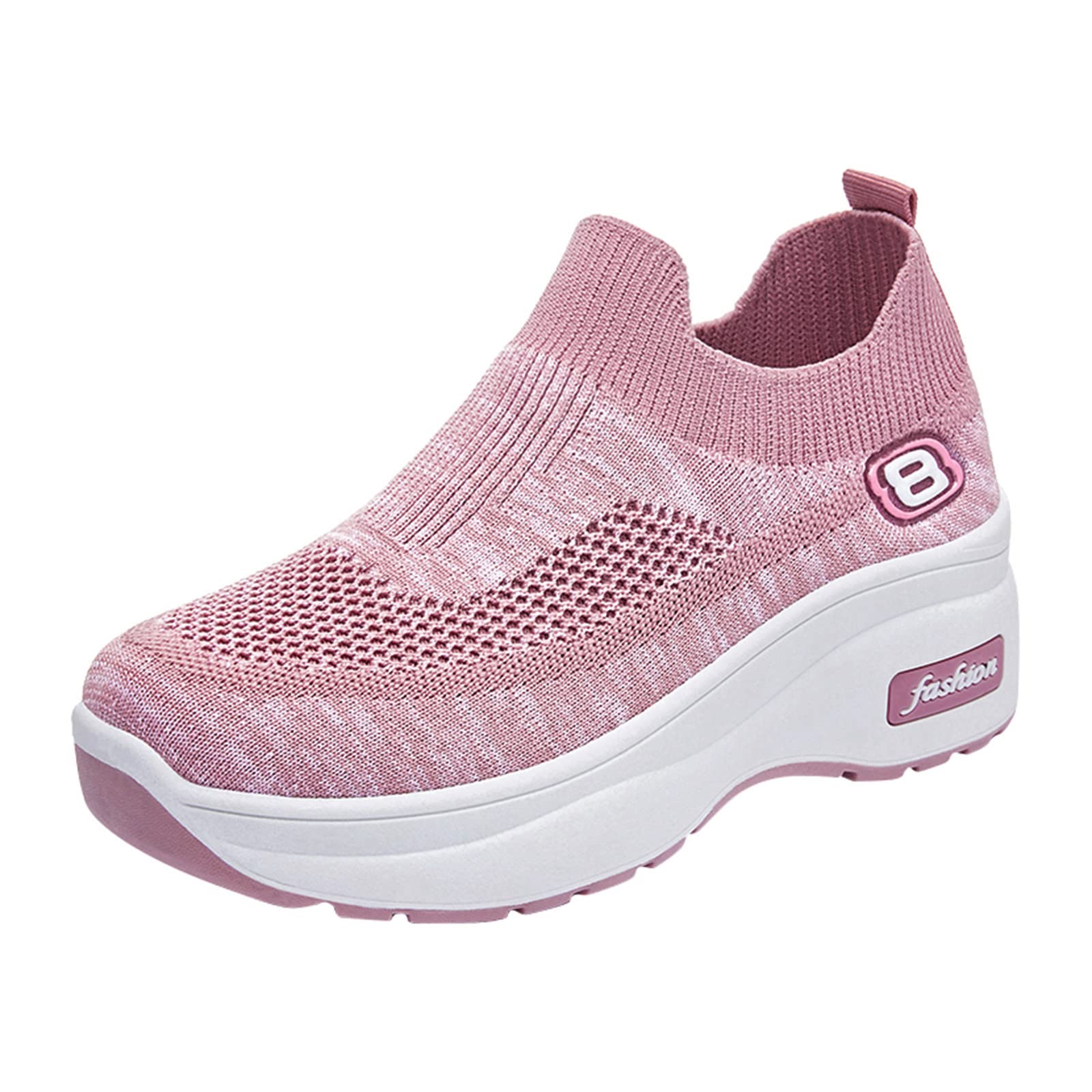WSVVMQY Women's Slip-On Tennis Shoes - Lightweight Wedge Sneakers for Running, Fitness & Outdoor Sports | Comfortable Casual Walking Shoes for Women | Perfect for Gym, Jogging & Daily Wear