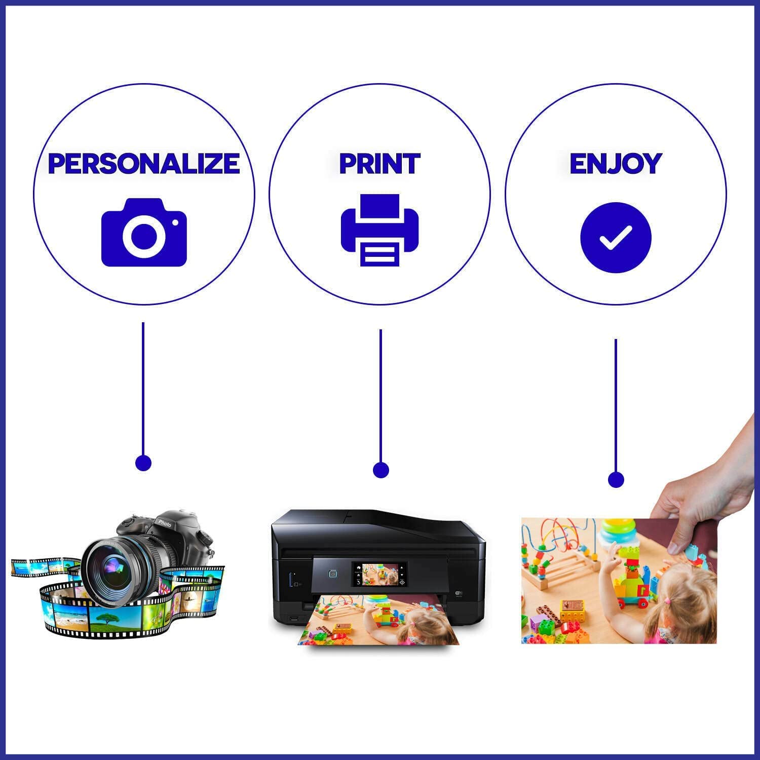 Premium Printable Magnetic Paper Sheets for Inkjet Printers - 8.5