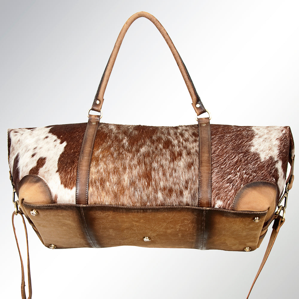 American Darling ADBGI123B Genuine Leather Women's Duffel Bag - Western Style Handbag Purse for Travel, Gym & Everyday Use